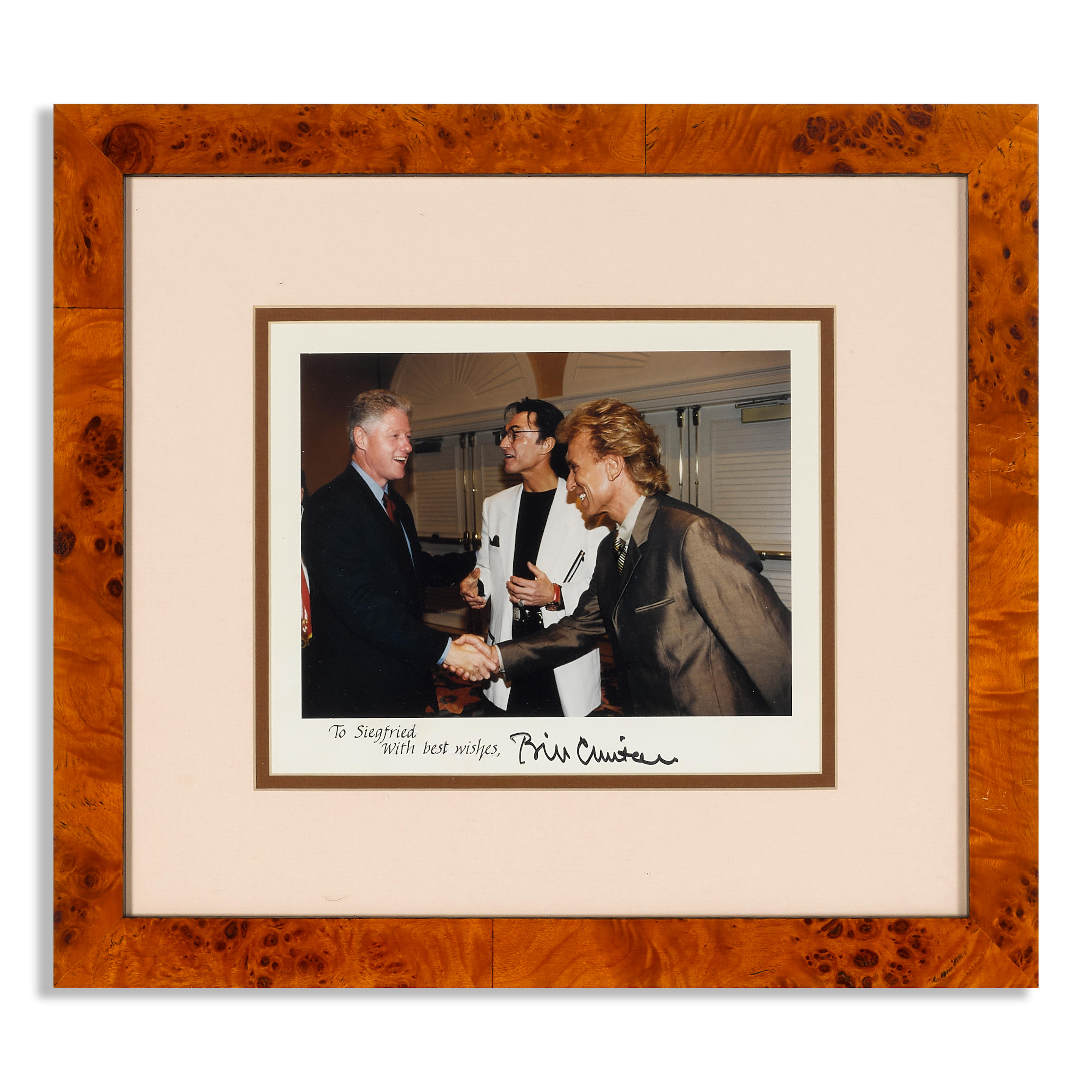 Appraisal: A COLLECTION OF FRAMED PRESIDENTIAL PHOTOGRAPHS Comprising ten color photographs