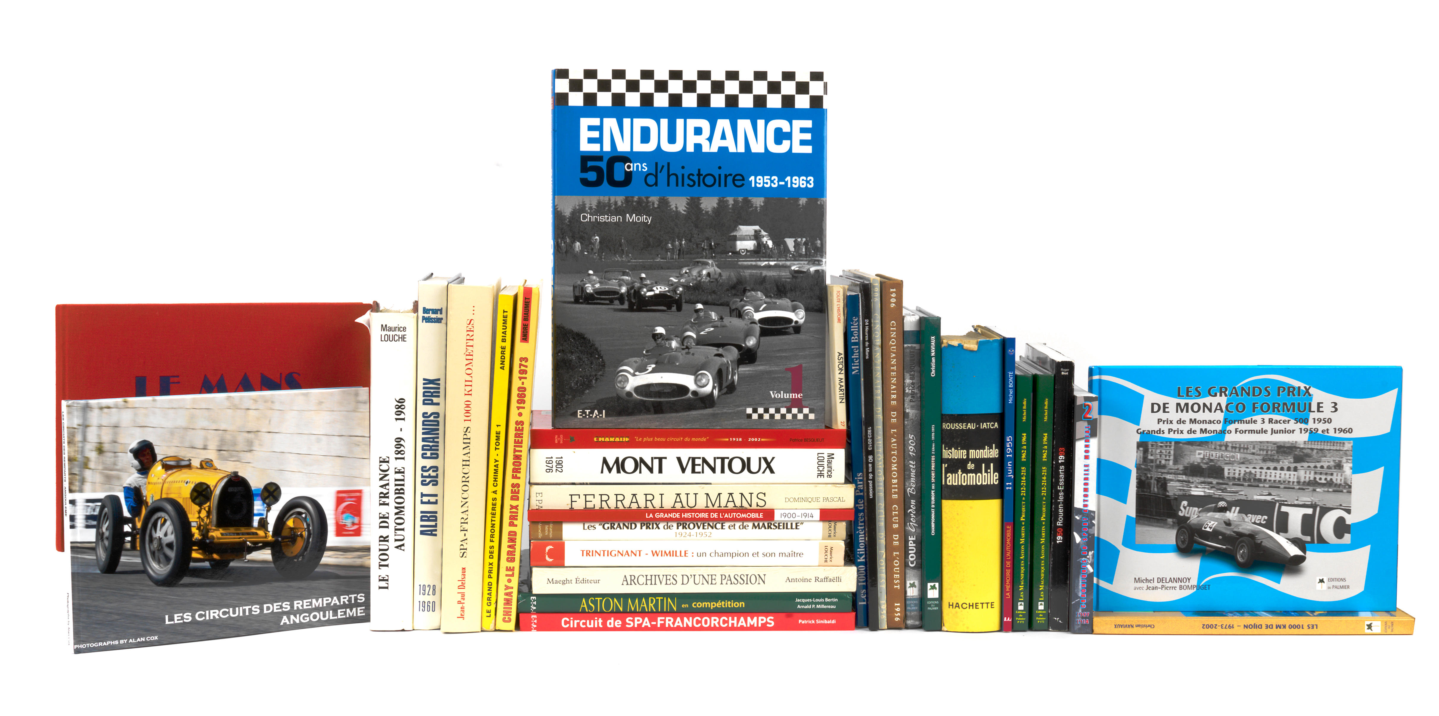 Appraisal: A QUANTITY OF FRENCH TEXT MOTORING BOOKS including Antoine Raffaelli