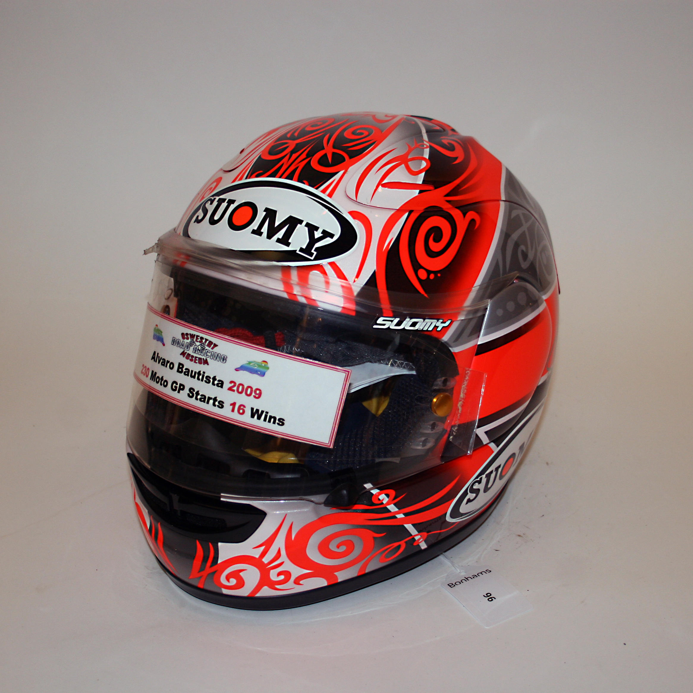 Appraisal: ALVARO BAUTISTA A SIGNED FULL-FACE HELMET BY SUOMY used and