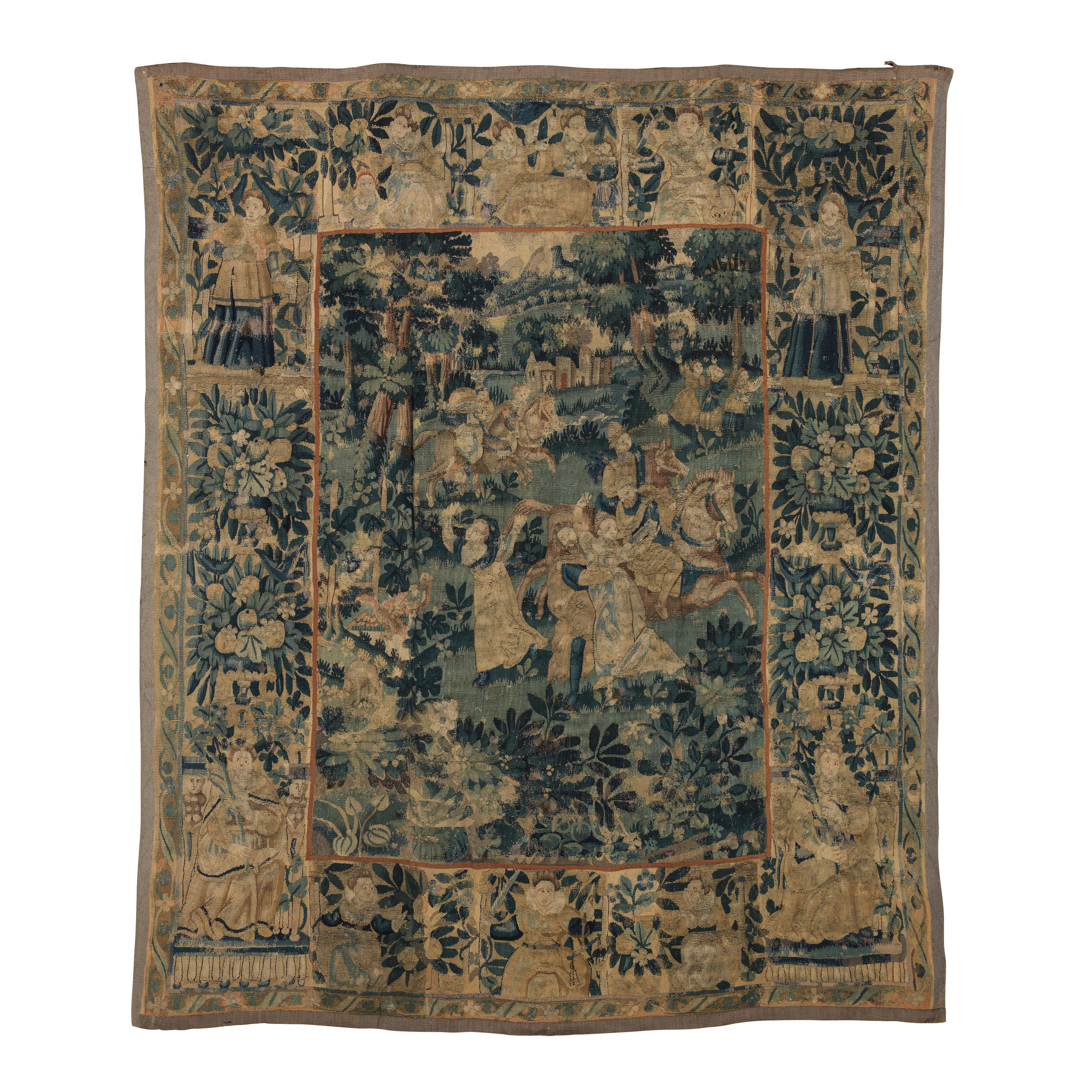 Appraisal: A MYTHOLOGICAL OUDENAARDE TAPESTRY early th century probably depicting the