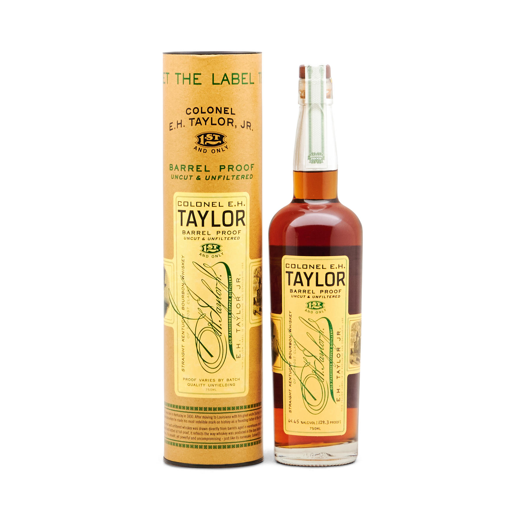 Appraisal: COLONEL EH TAYLOR BARREL PROOF ML BOTTLE Colonel EH Taylor