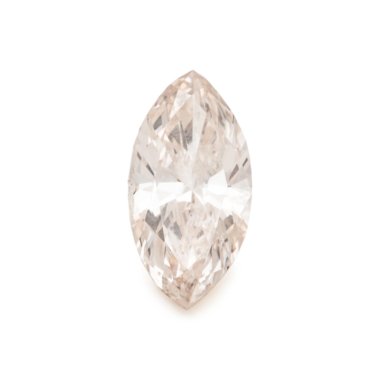 Appraisal: CARAT MARQUISE CUT LIGHT PINKISH BROWN DIAMOND Measuring x x