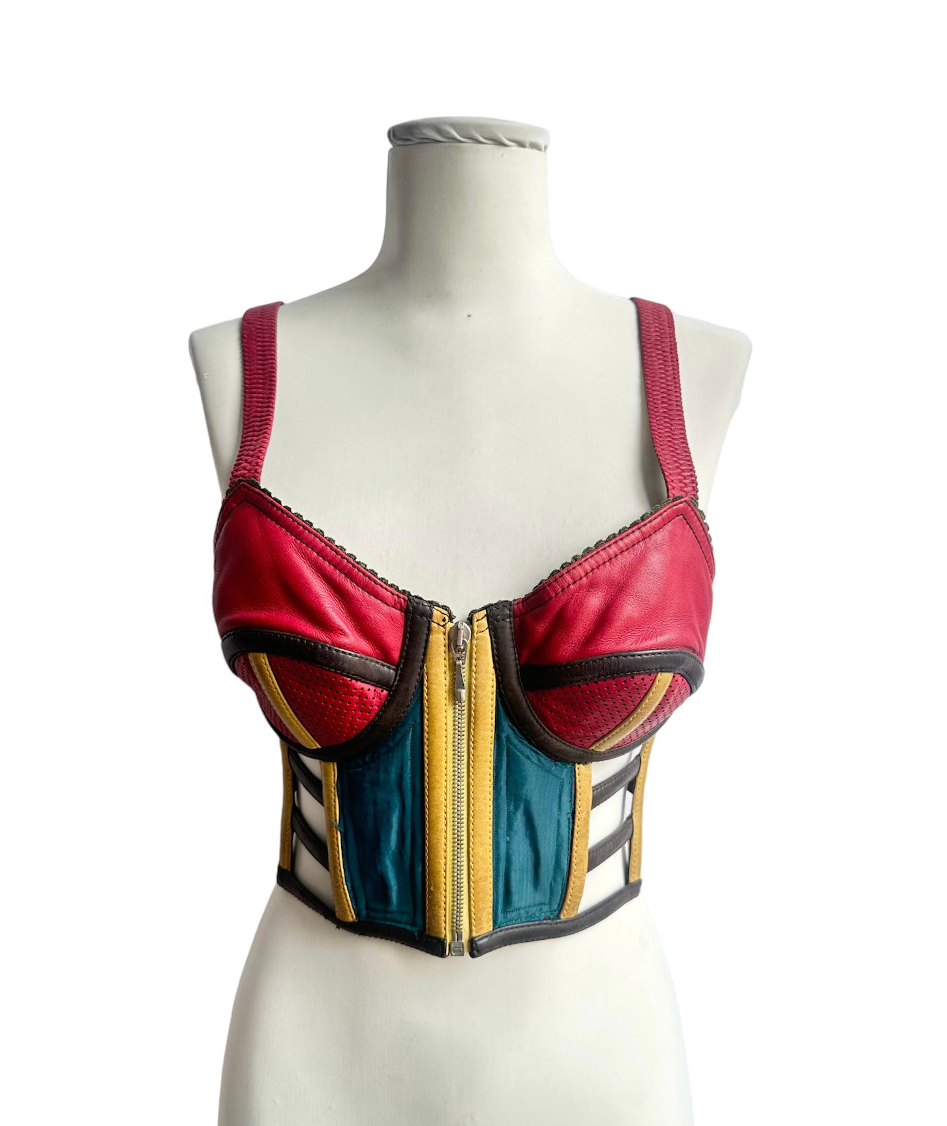 Appraisal: JEAN PAUL GAULTIER CUIR Bustier Cage Collection Pr t Porter