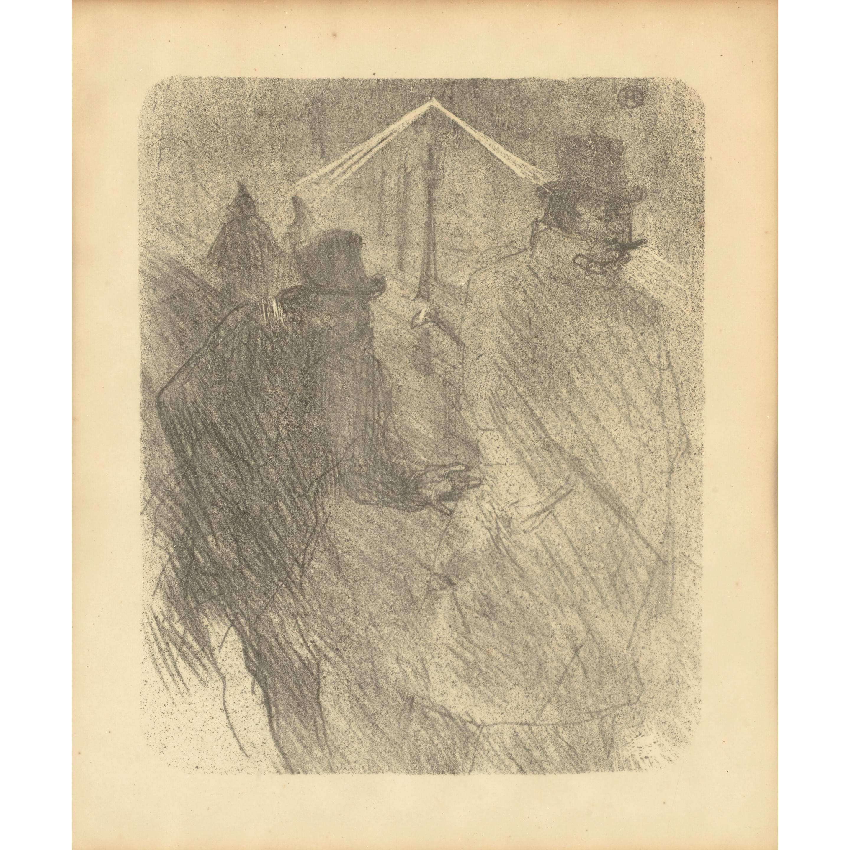 Appraisal: HENRI DE TOULOUSE-LAUTREC - Le Baron Mo se mendiant Baron