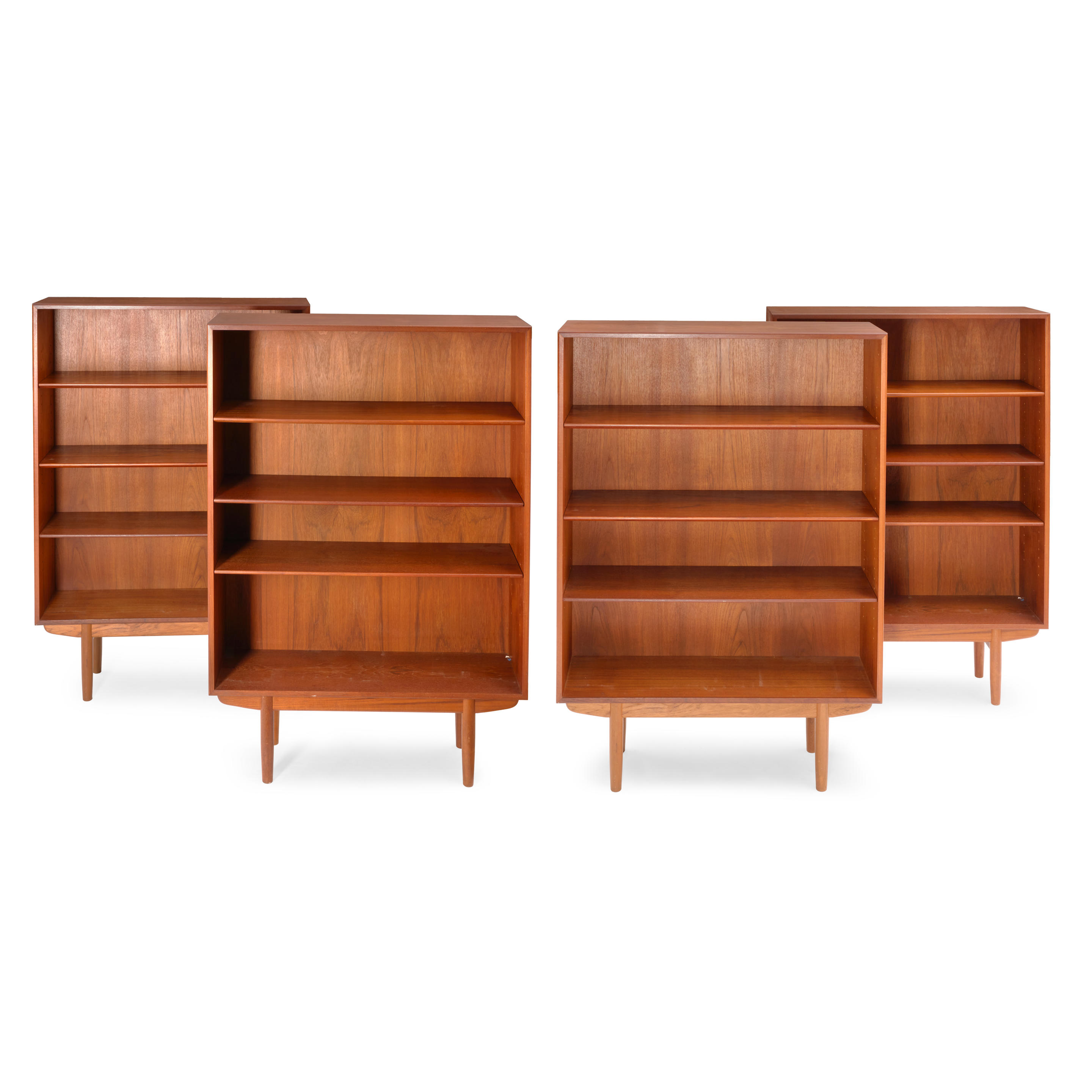 Appraisal: FOUR BORGE MOGENSEN FOR SOBORG MOBLER DANISH MODERN BOOKCASES Denmark