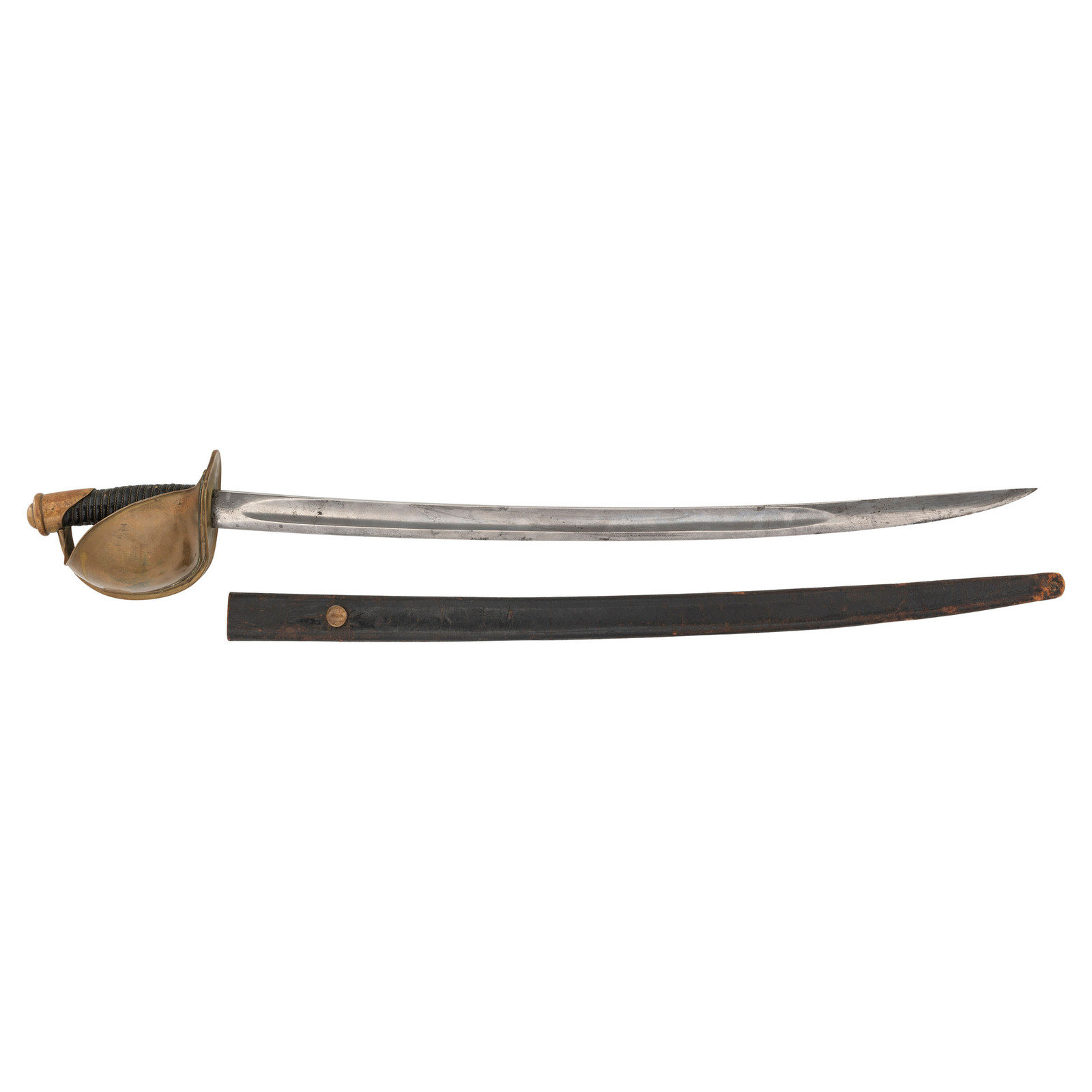 Appraisal: U S Model Naval Cutlass and Scabbard by Ames American