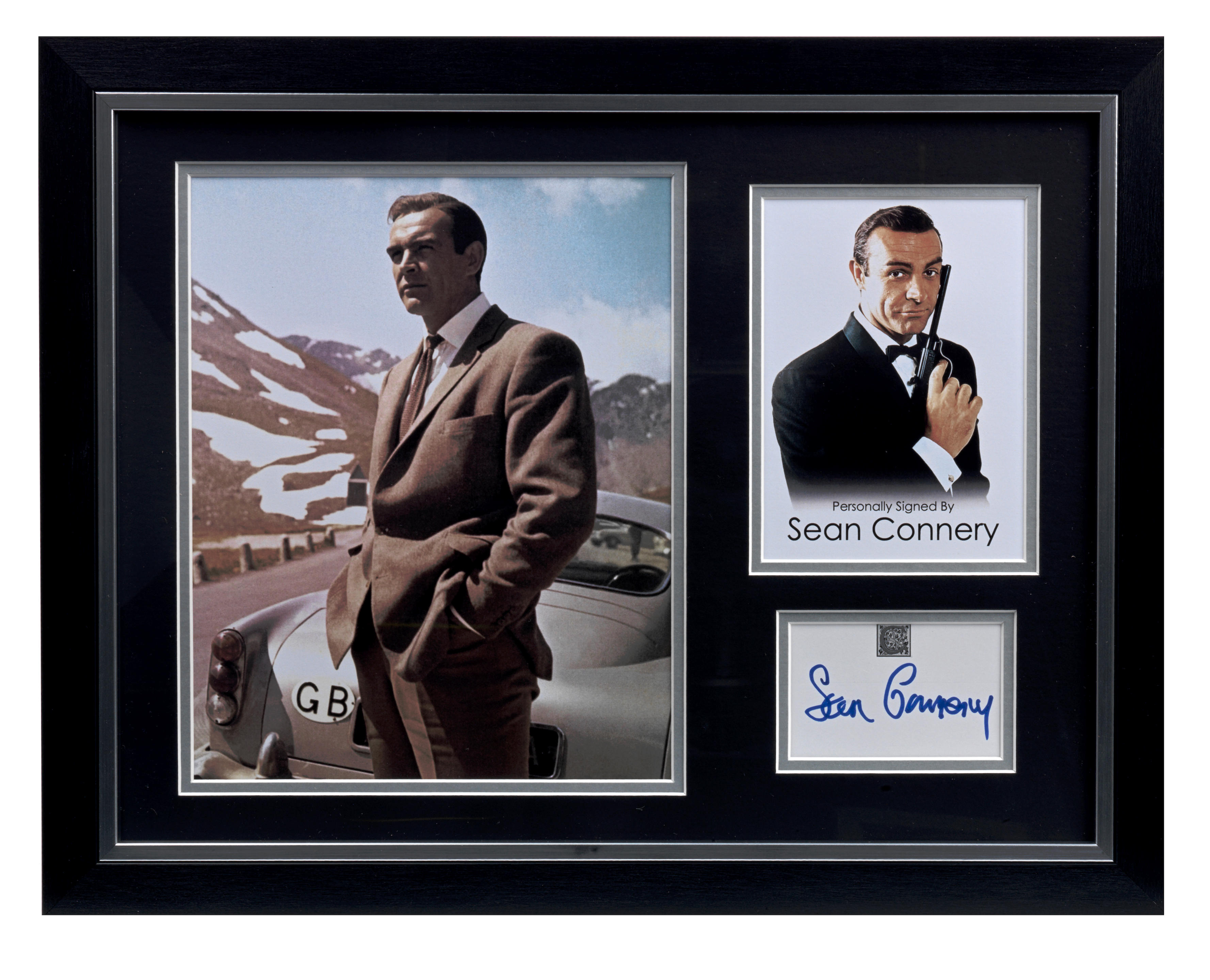 Appraisal: A SEAN CONNERY JAMES BOND 'GOLDFINGER' ASTON MARTIN DB FRAMED