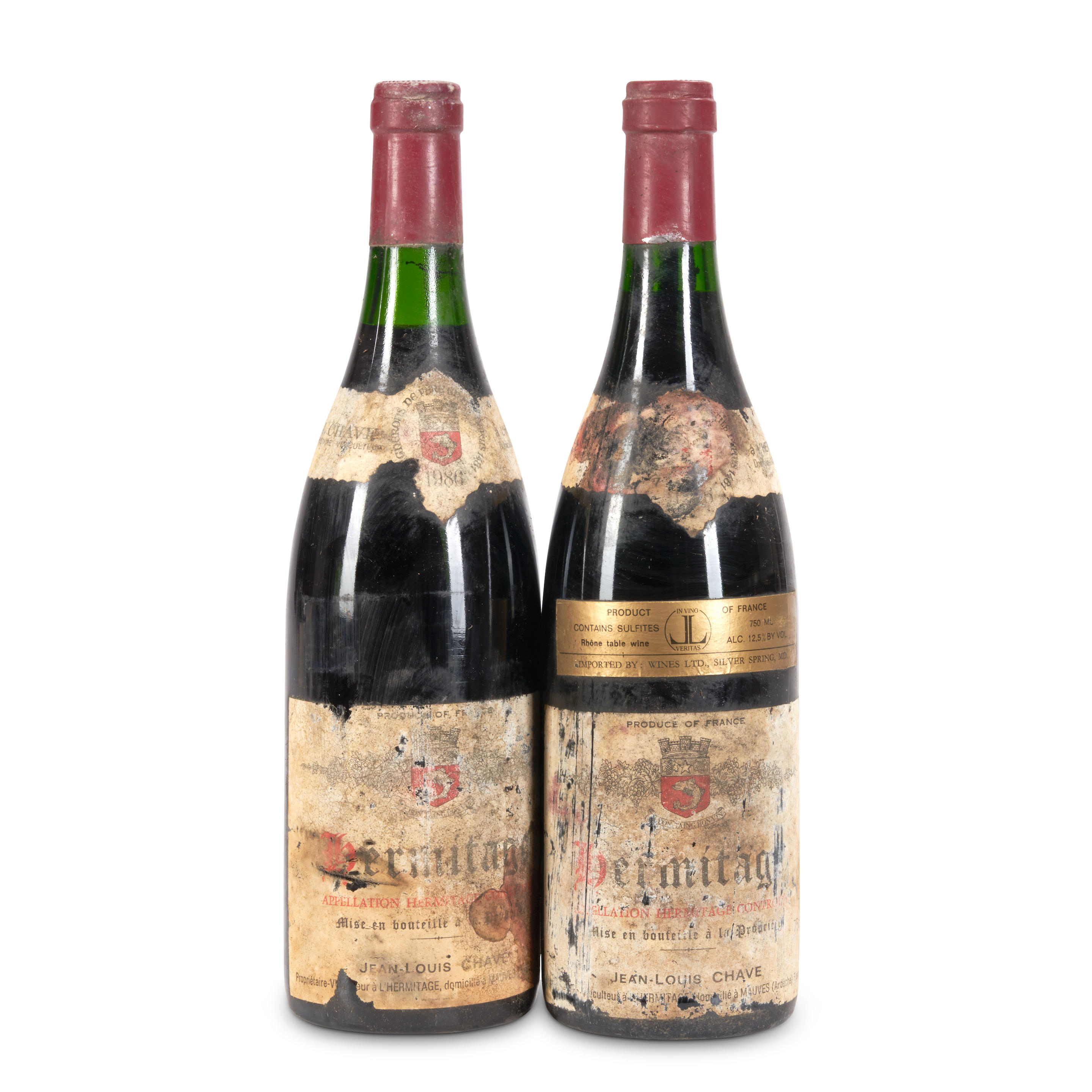 Appraisal: JL CHAVE HERMITAGE BOTTLES JL Chave Hermitage Northern Rhone u