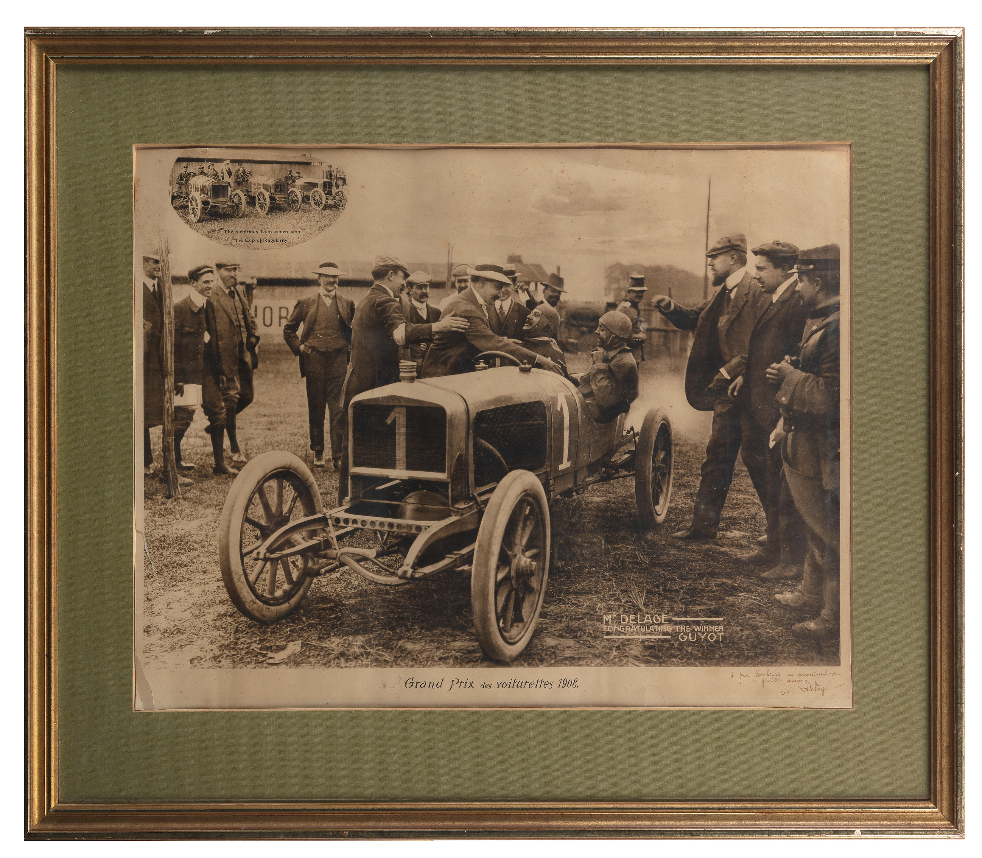 Appraisal: GRAND PRIX DES VOITURETTES ' A PHOTOGRAVURE SIGNED BY LOUIS