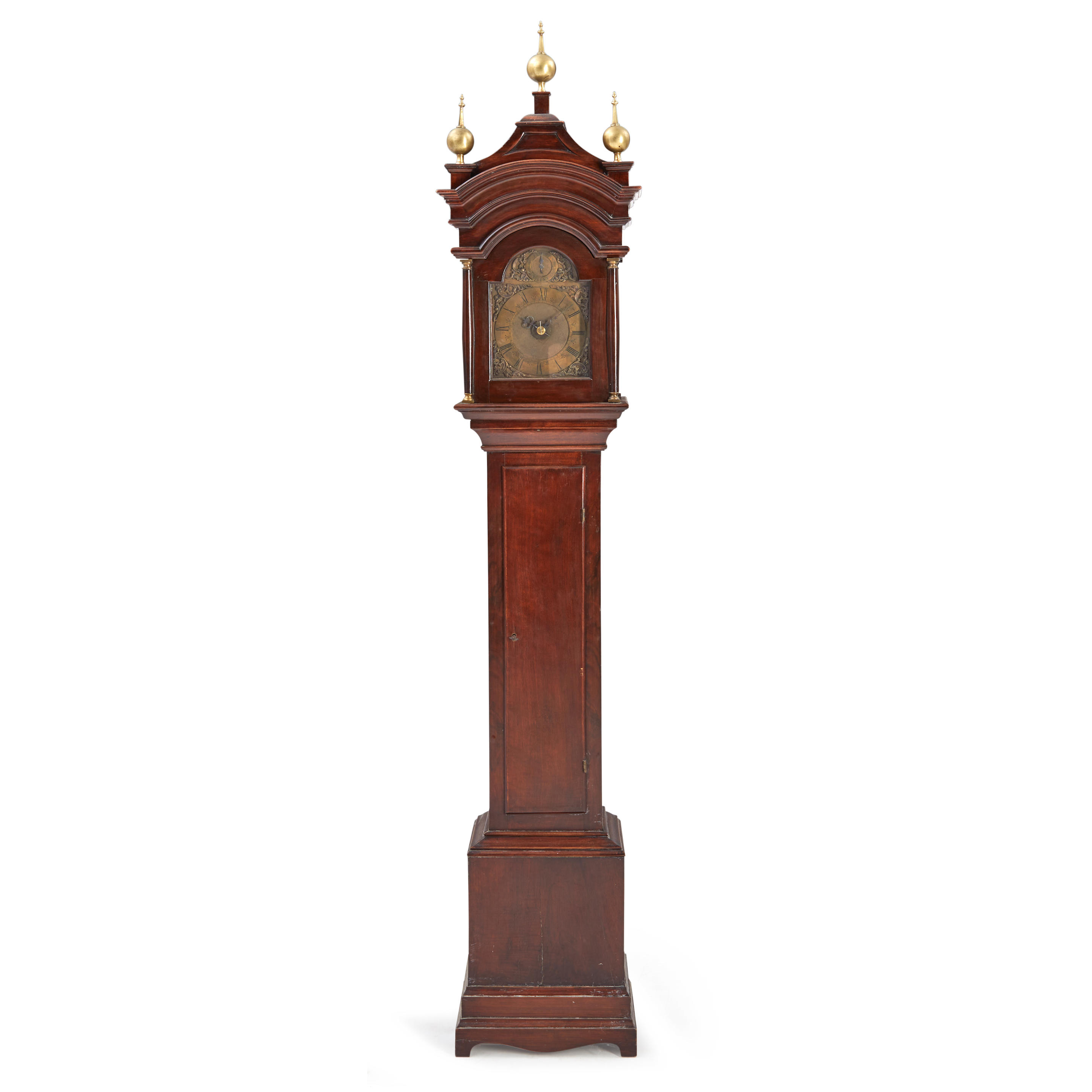 Appraisal: MINIATURE GEORGE III-STYLE TALL CASE CLOCK England early th centry