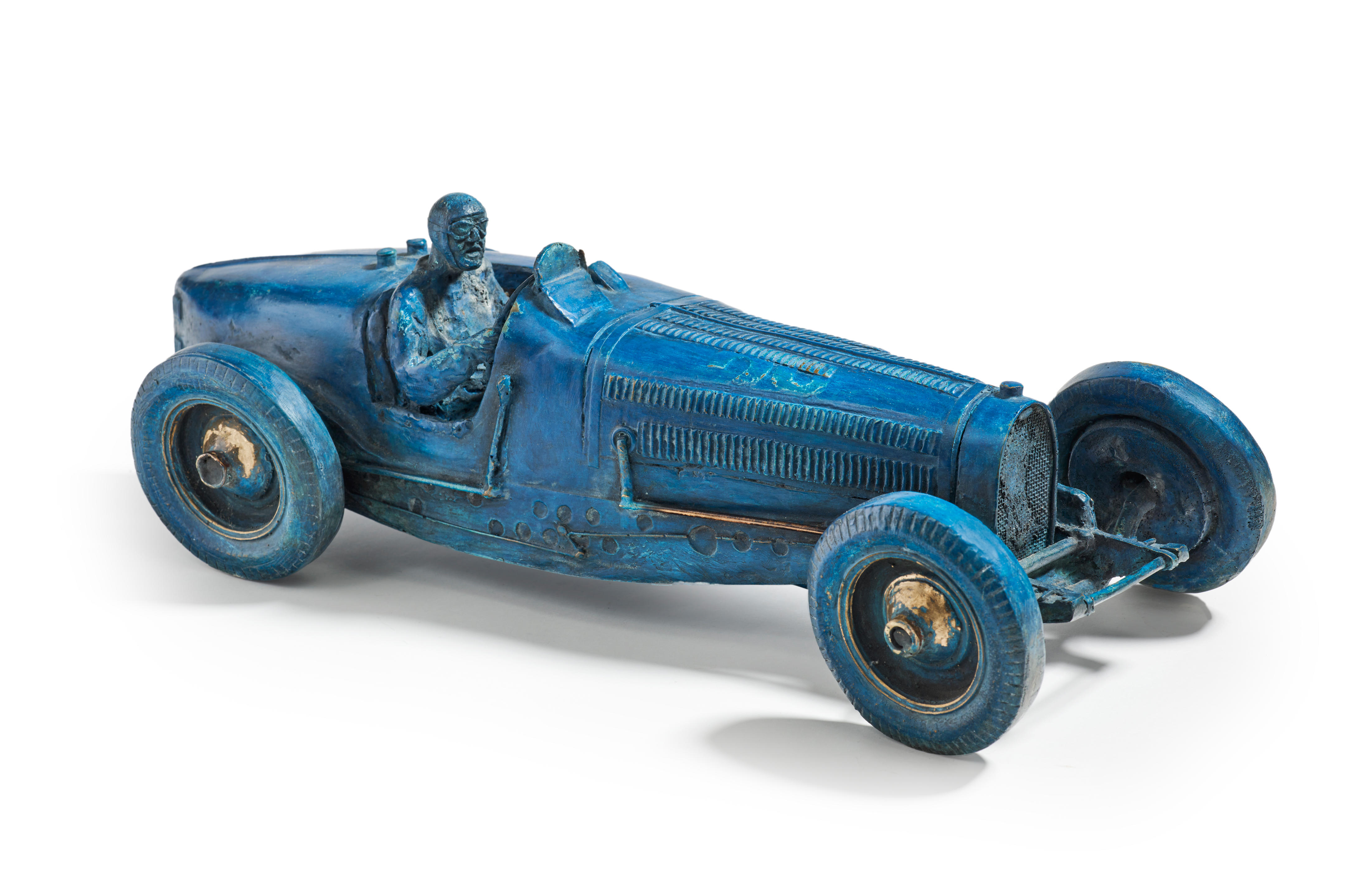 Appraisal: FRAN OIS CHEVALIER BORN IN BUGATTI TYPE Important bronze representing