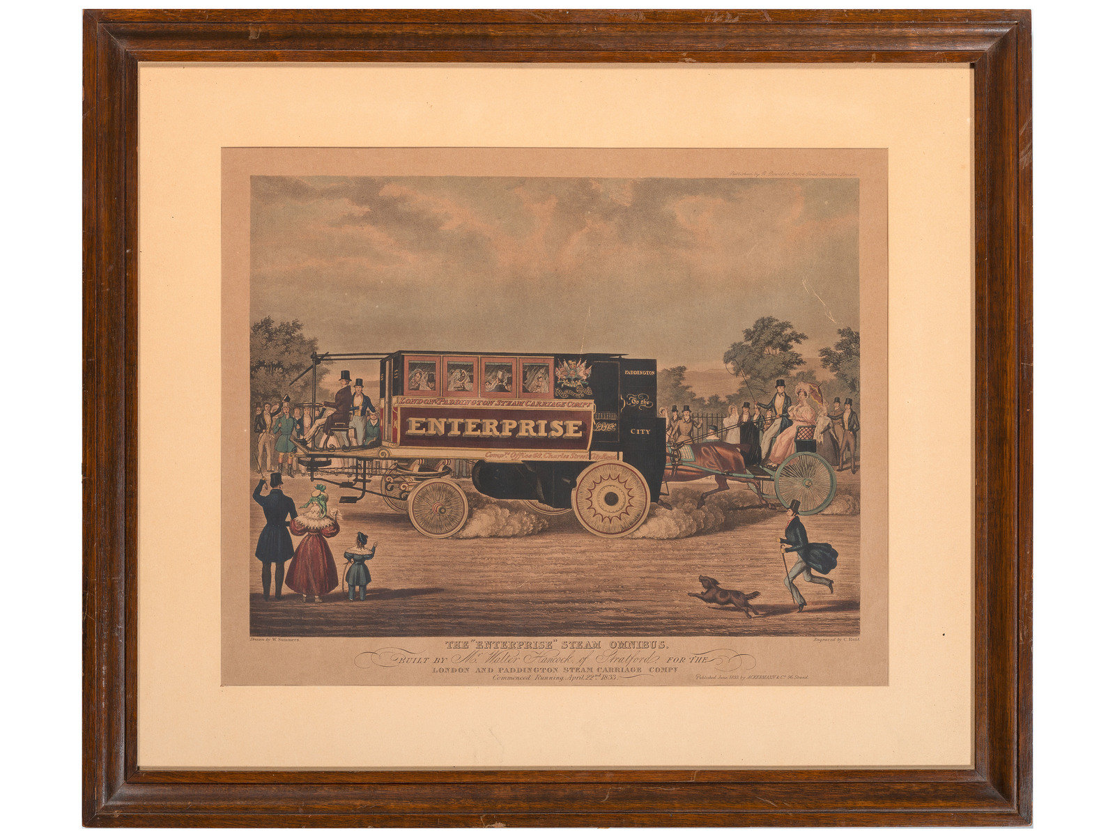 Appraisal: TRANSPORTATION SUMMERS W artist HUNT C engraver ACKERMANN amp Co