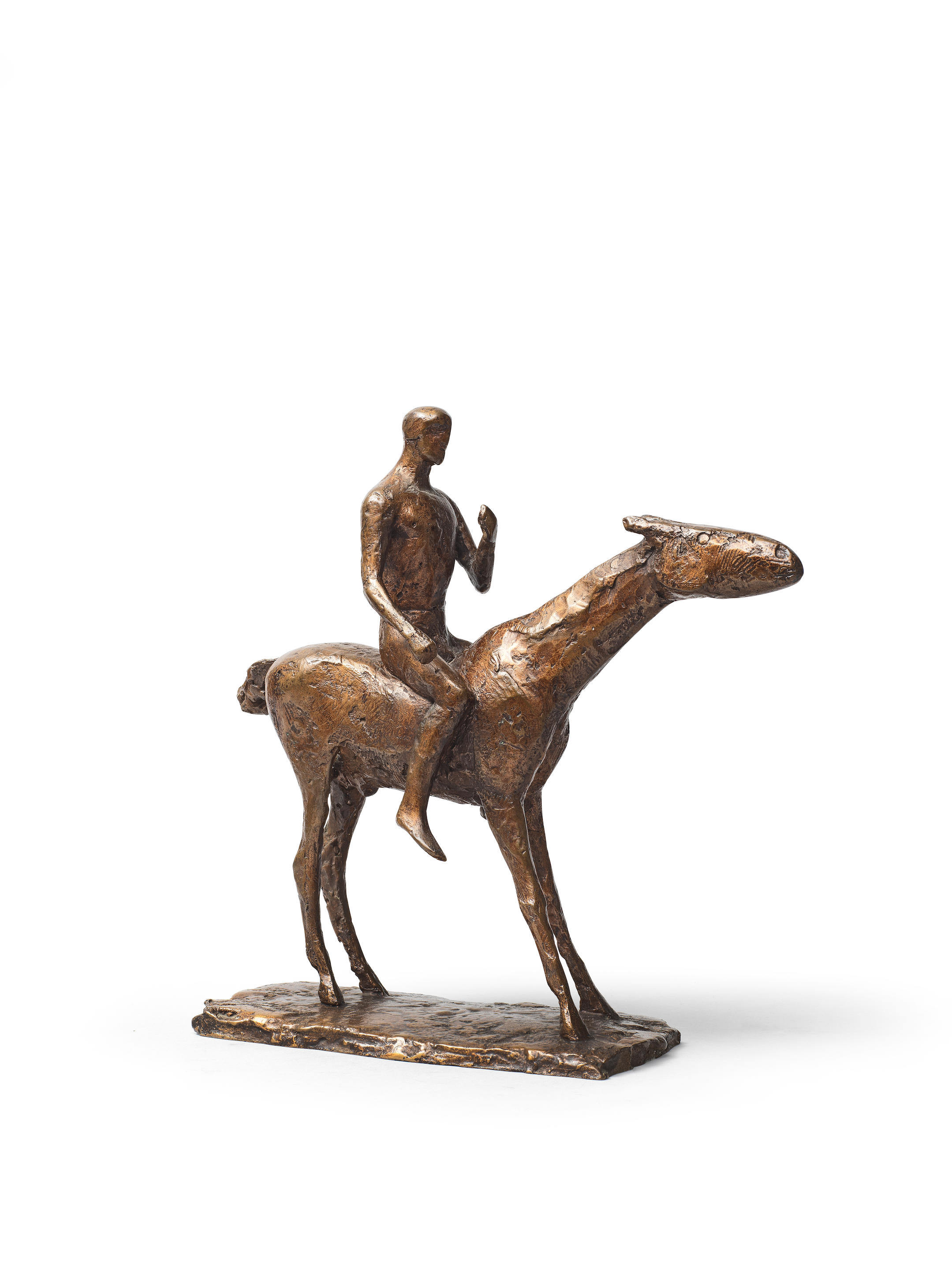 Appraisal: DAME ELISABETH FRINK R A BRITISH - Horse and Rider