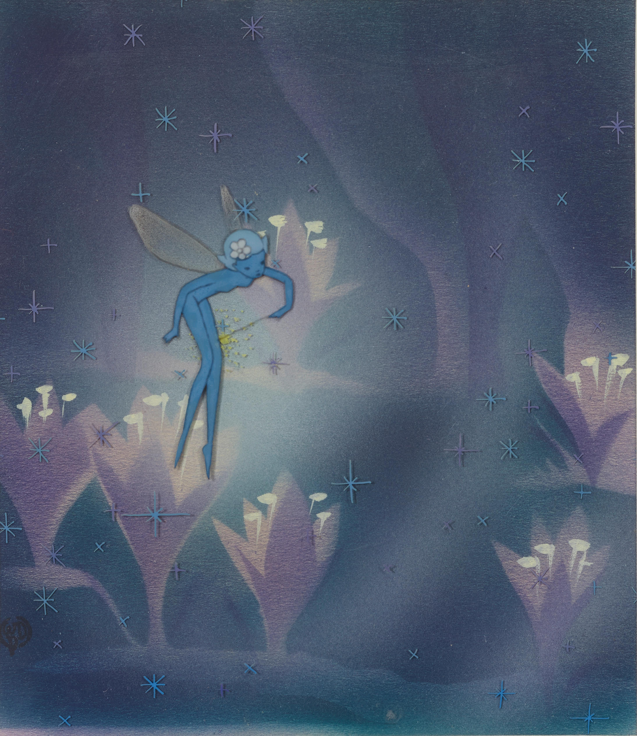 Appraisal: AN ANIMATION CEL OF THE BLUE FAIRY FROM FANTASIA Walt