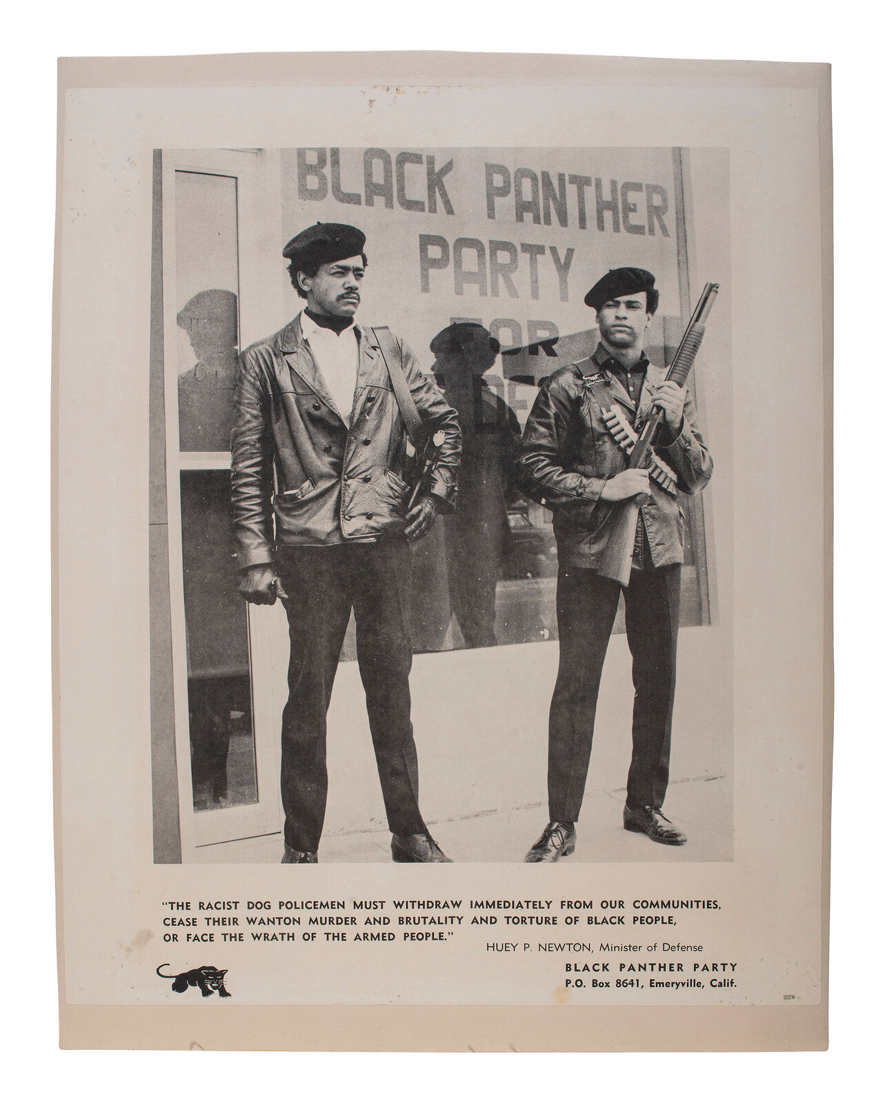 Appraisal: BLACK PANTHER PARTY The Racist Dog Policemen Must Withdraw Immediately