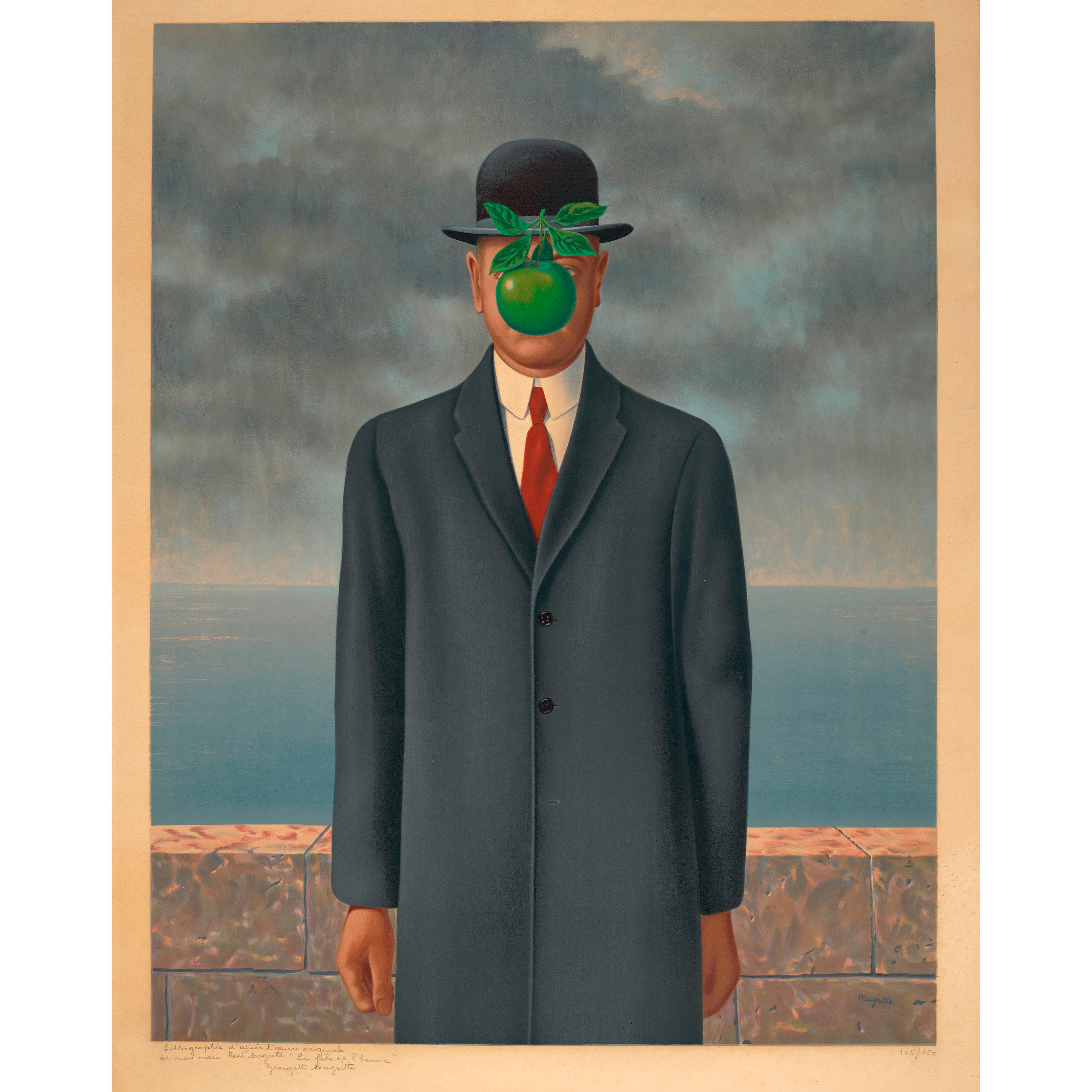 Appraisal: AFTER REN MAGRITTE - Le fils de l'homme The Son