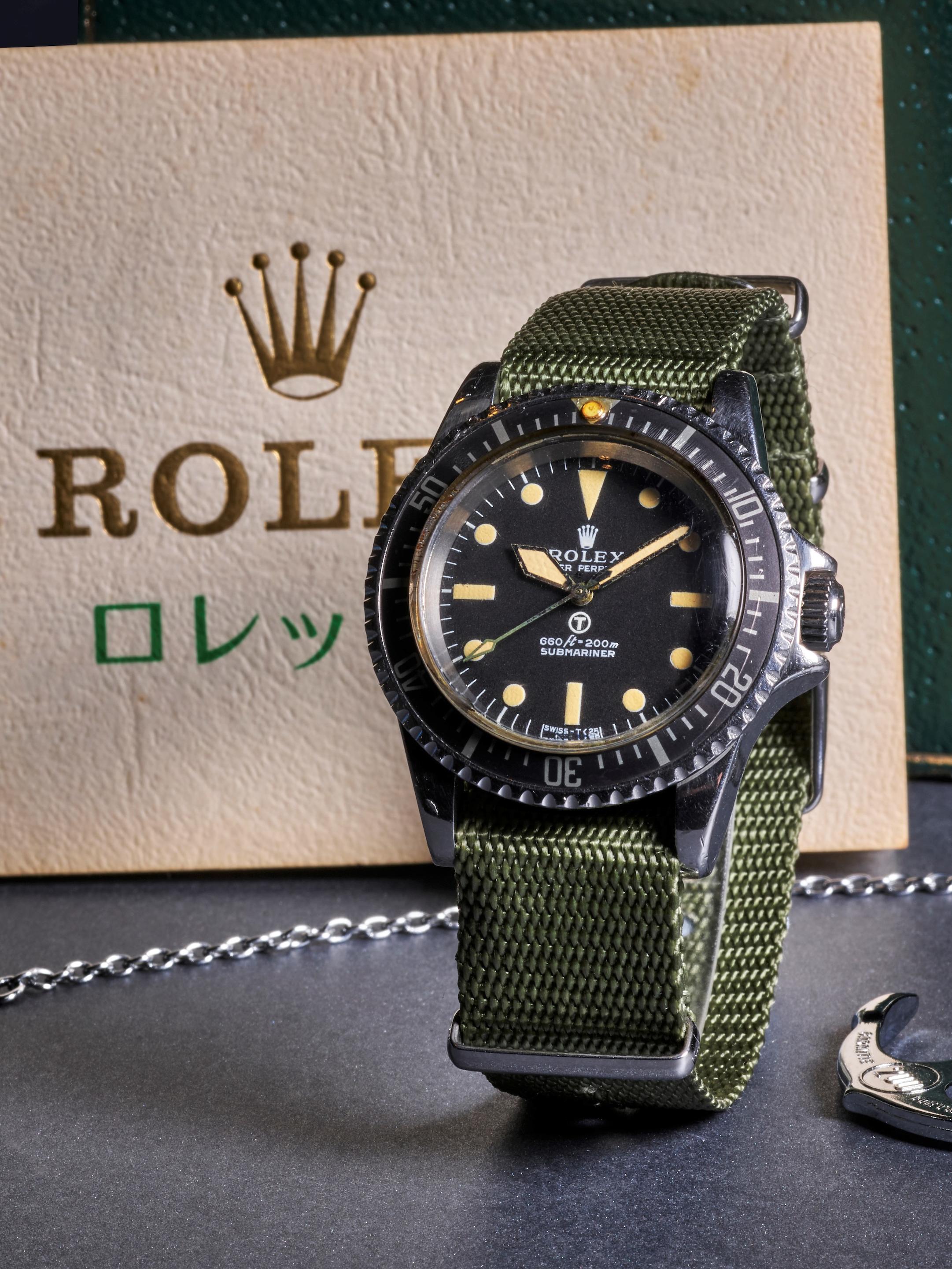 Appraisal: ROLEX MILITARY SUBMARINER REF A SUPER RARE MILITARY STAINLESS STEEL