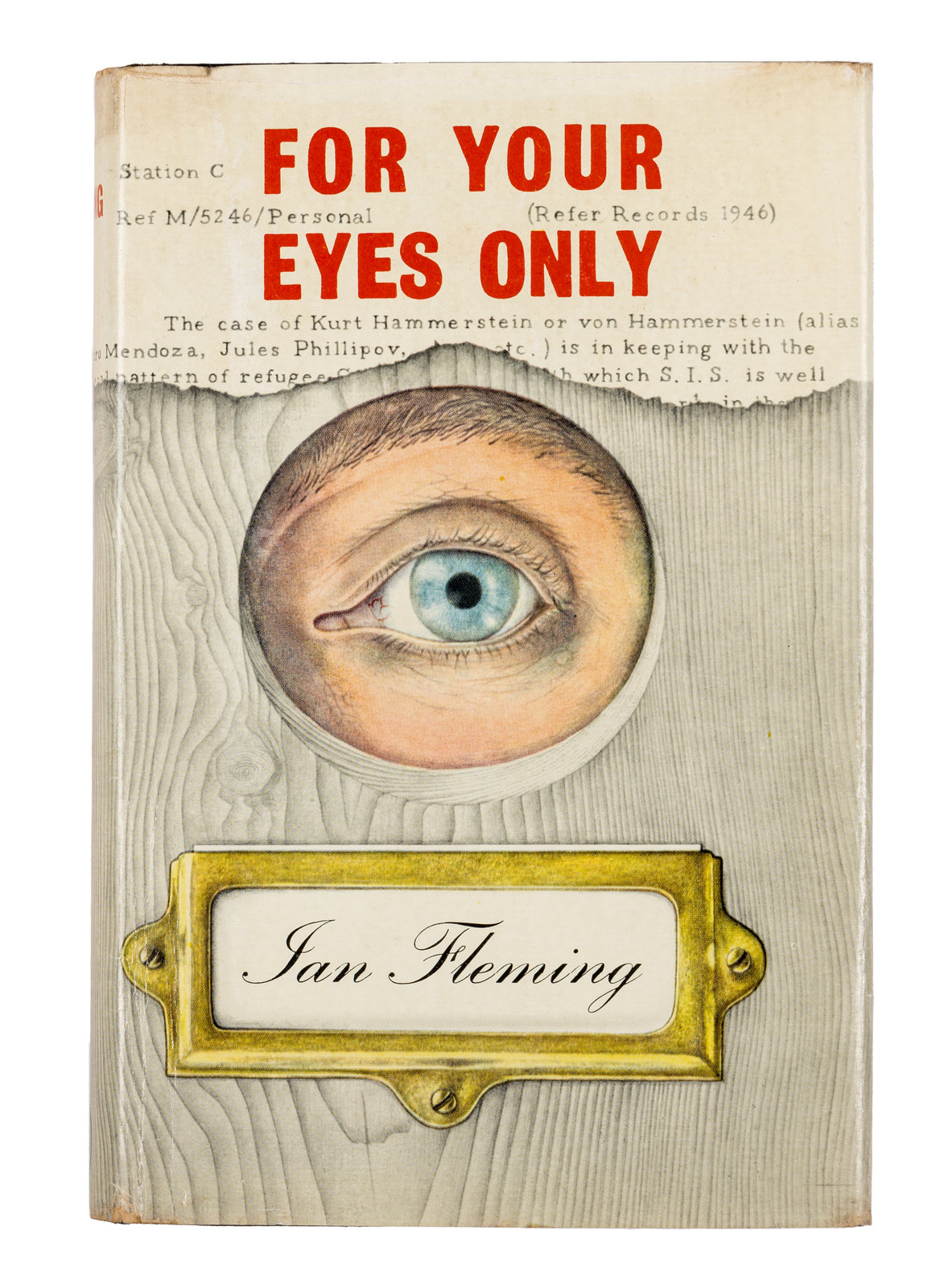 Appraisal: FLEMING Ian - For Your Eyes Only London Jonathan Cape