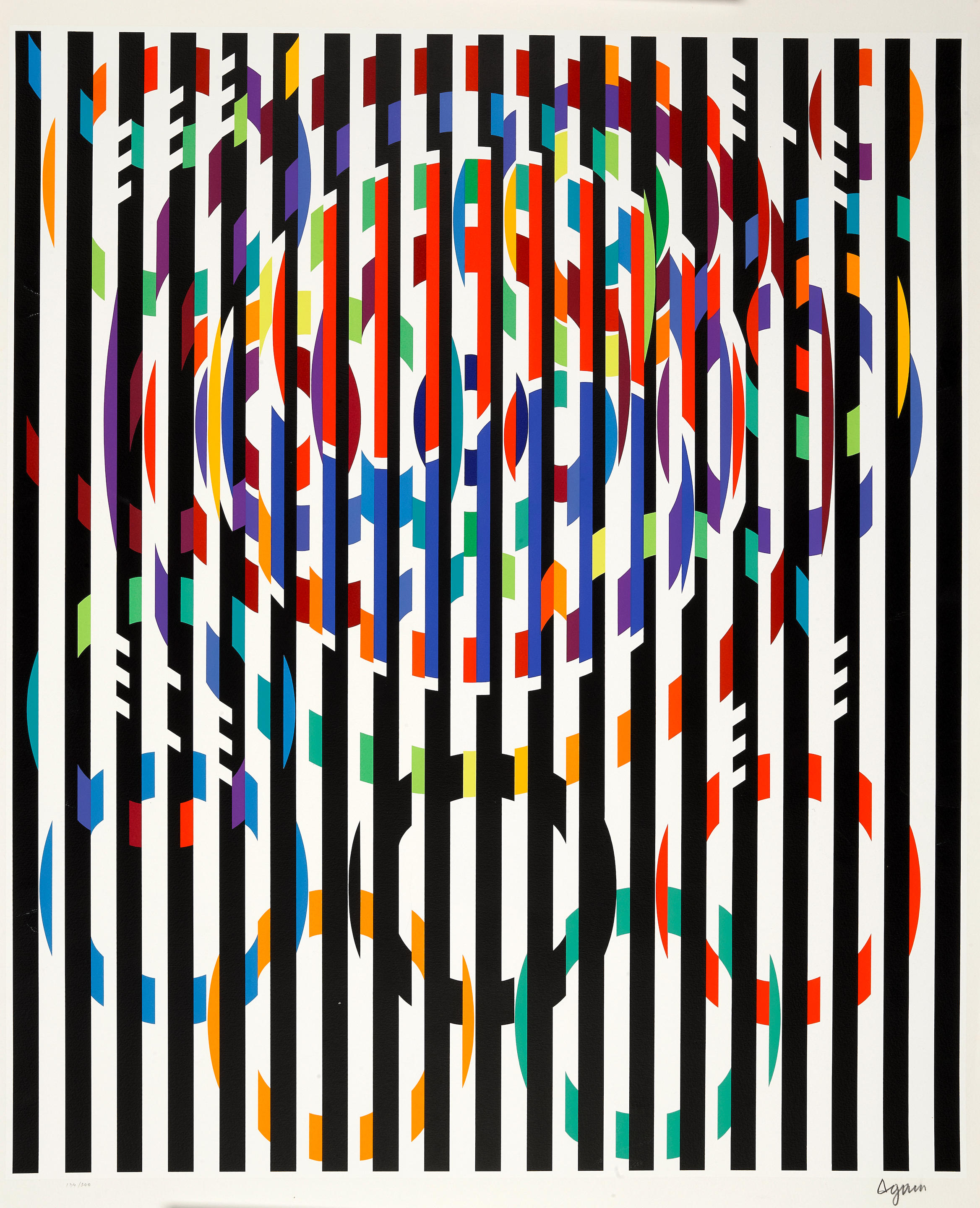 Appraisal: YAACOV AGAM BORN Message of Peace from Official Arts Portfolio