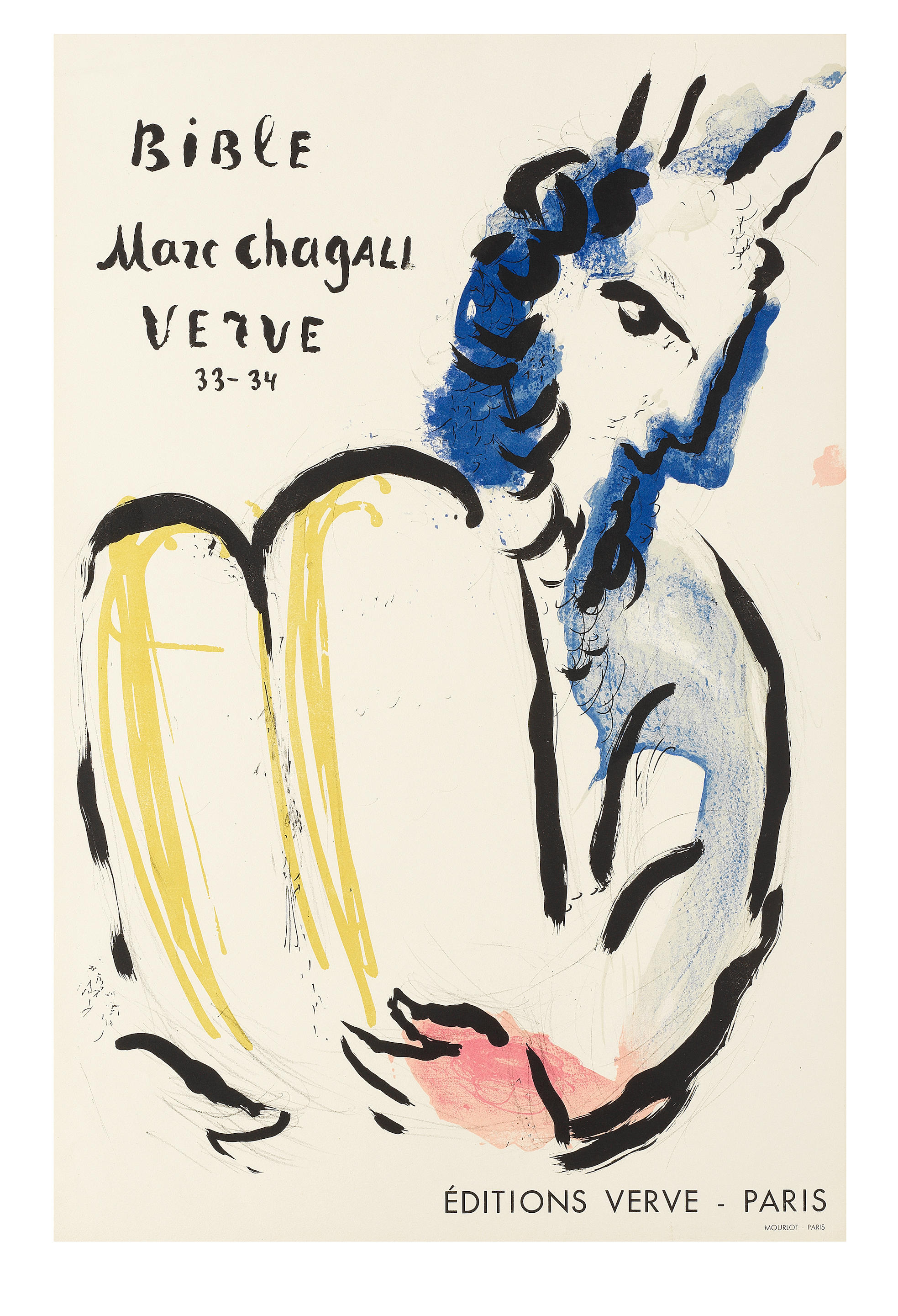 Appraisal: MARC CHAGALL RUSSIAN FRENCH - Mo se Sorlier Posters Lithographic