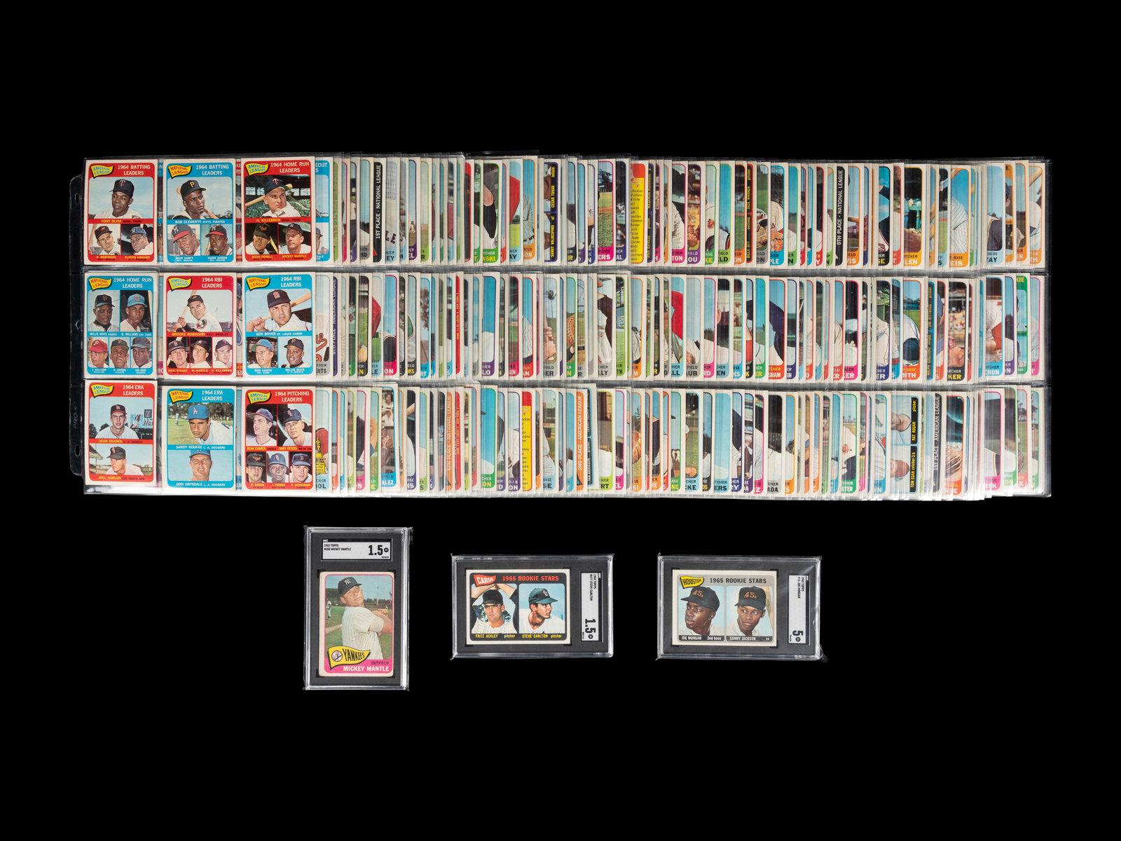 Appraisal: A Complete Set of Topps Baseball Cards Including SGC Graded