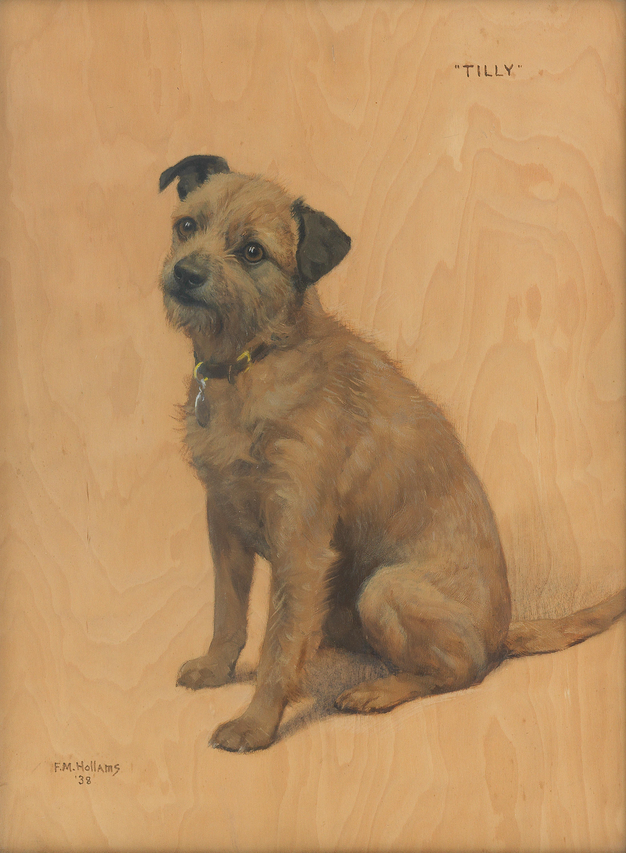 Appraisal: FRANCES MABEL HOLLAMS BRITISH - 'Tilly' - A Border Terrier