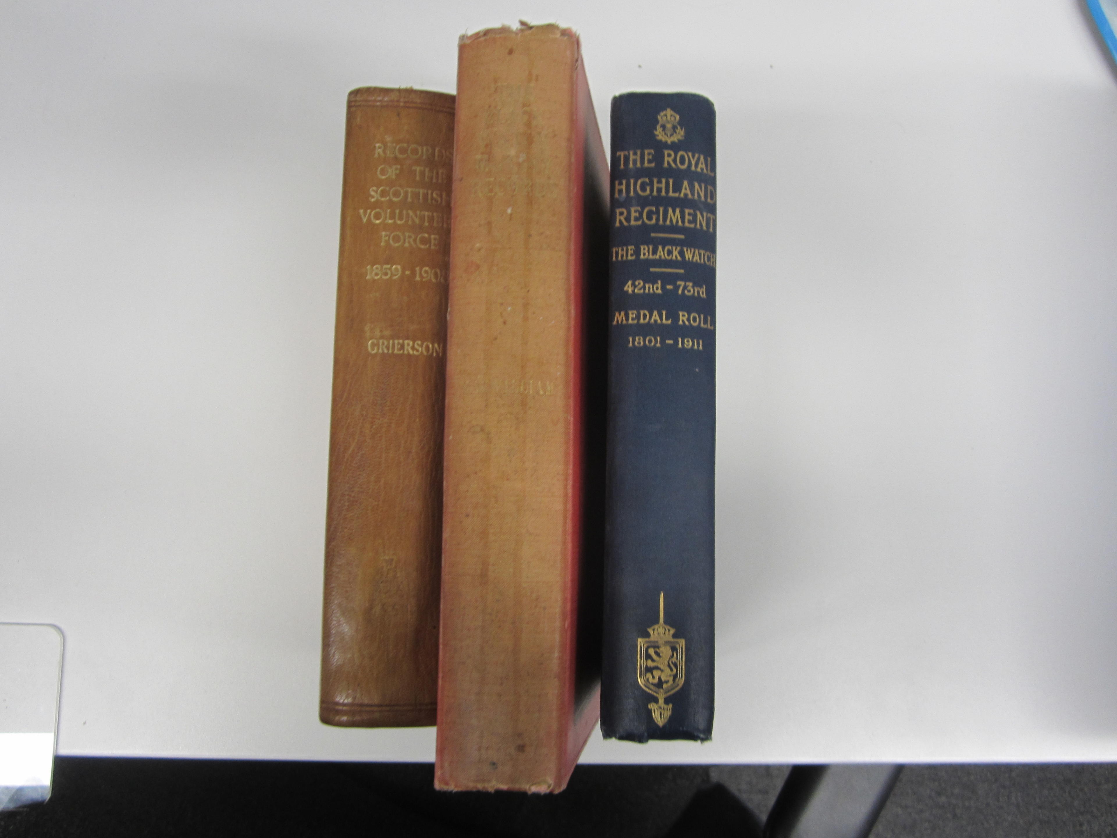 Appraisal: SCOTTISH REFERENCE BOOKS Records of the Scottish Volunteer Force -