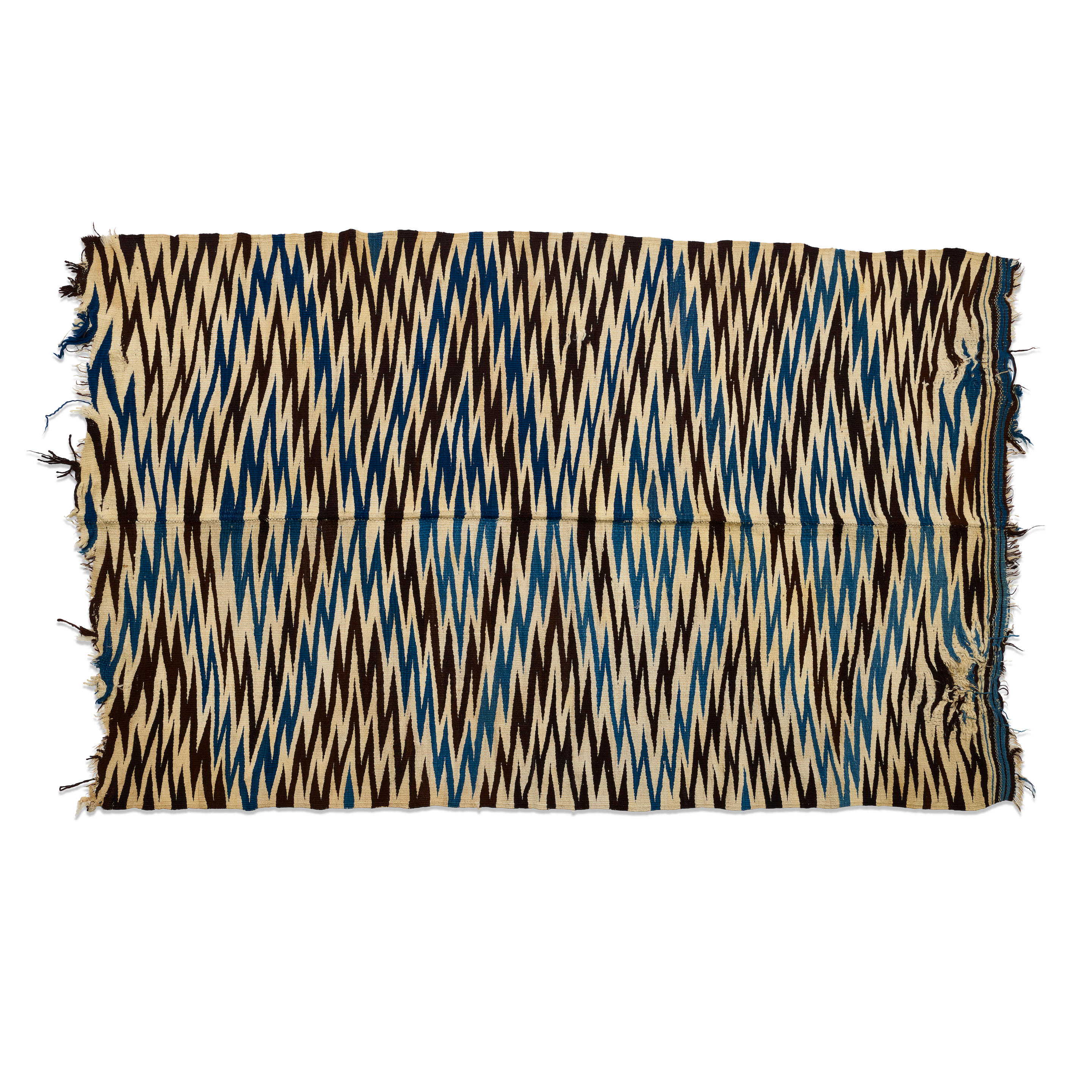 Appraisal: A RIO GRANDE WEAVING Woven in two panels joined down