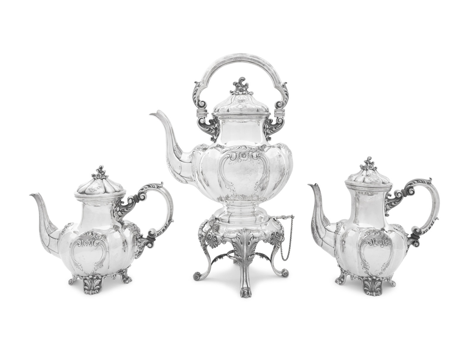 Appraisal: An Italian Silver Tea and Coffee Service Fornari Rome th