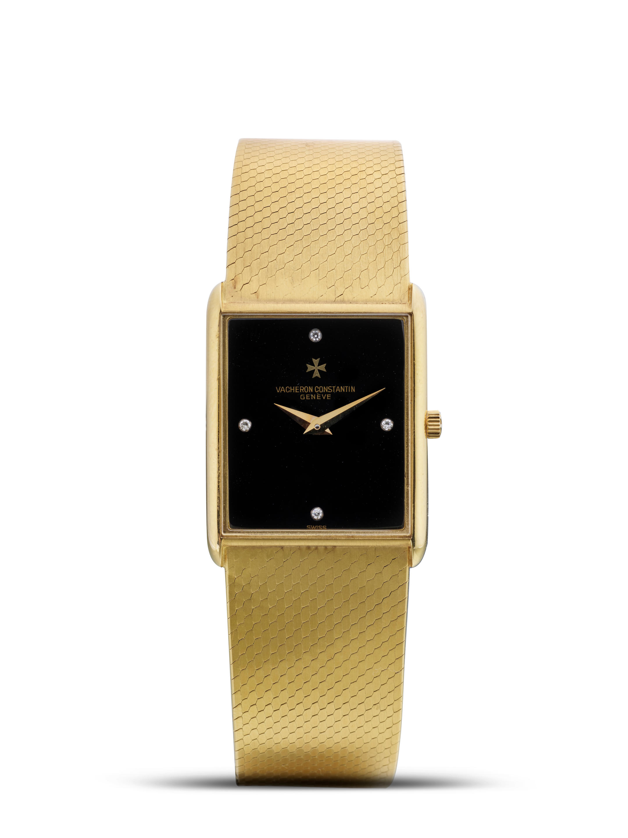 Appraisal: VACHERON CONSTANTIN REF P A YELLOW GOLD BRACELET WATCH WITH