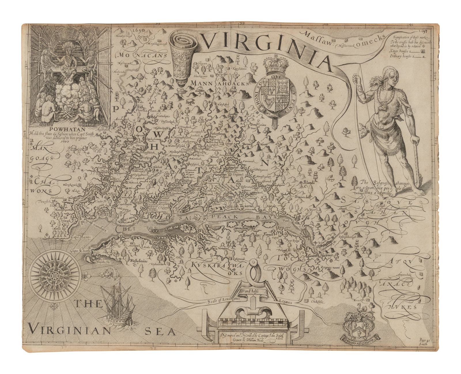 Appraisal: MAP SMITH John Captain - Virginia London ca Engraved map