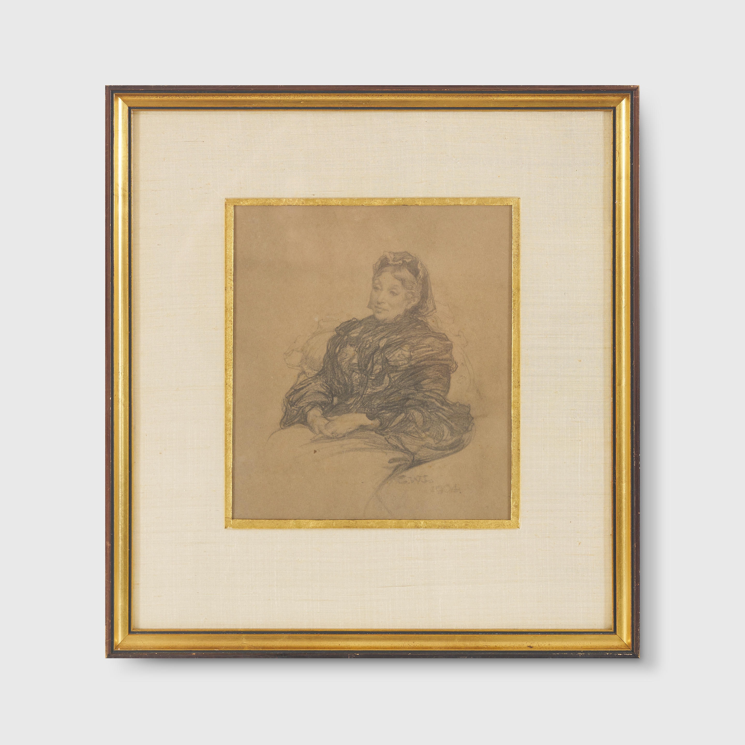 Appraisal: GEORGE WASHINGTON LAMBERT - A Lady Seated signed and dated