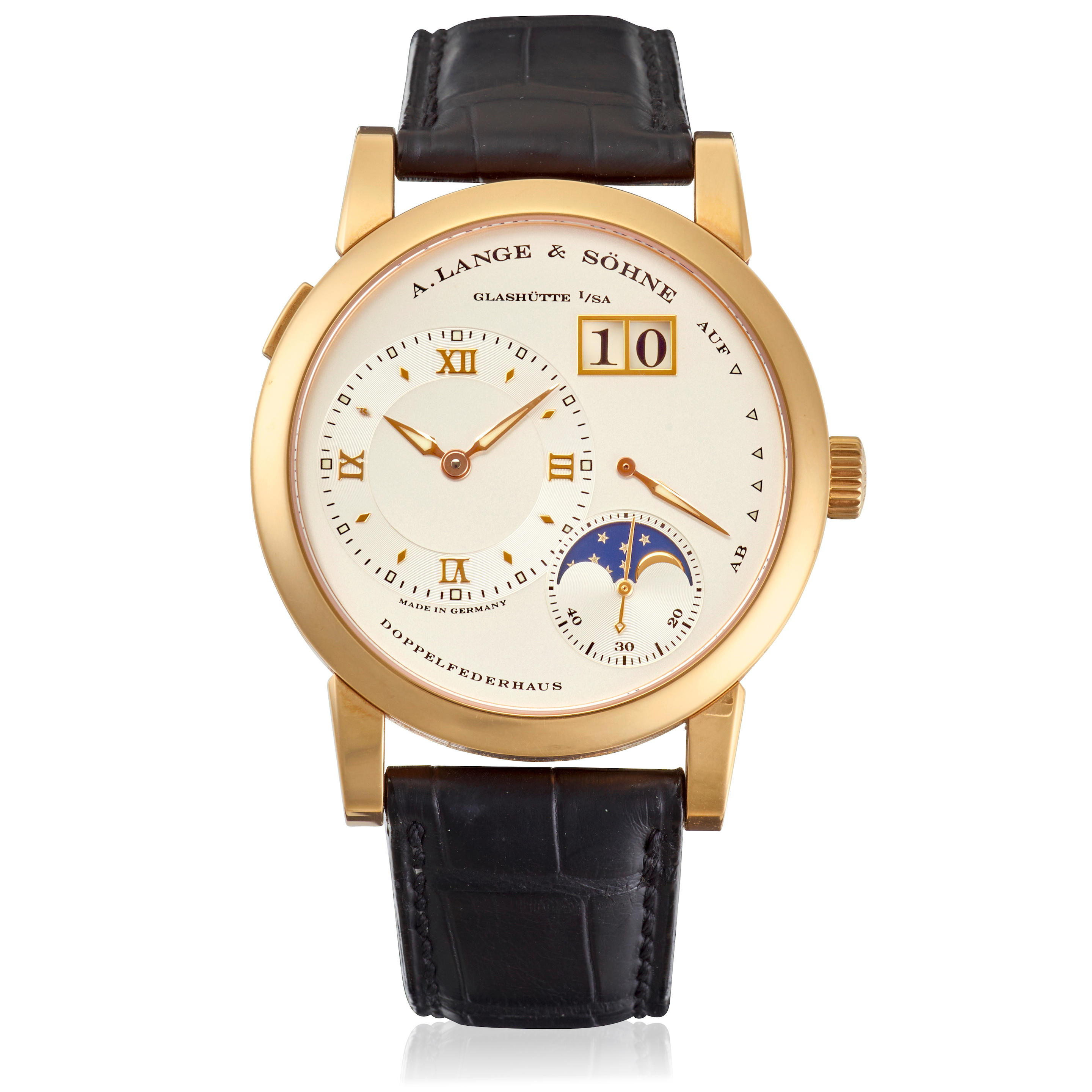 Appraisal: A LANGE S HNE A FINE K GOLD MANUAL WIND