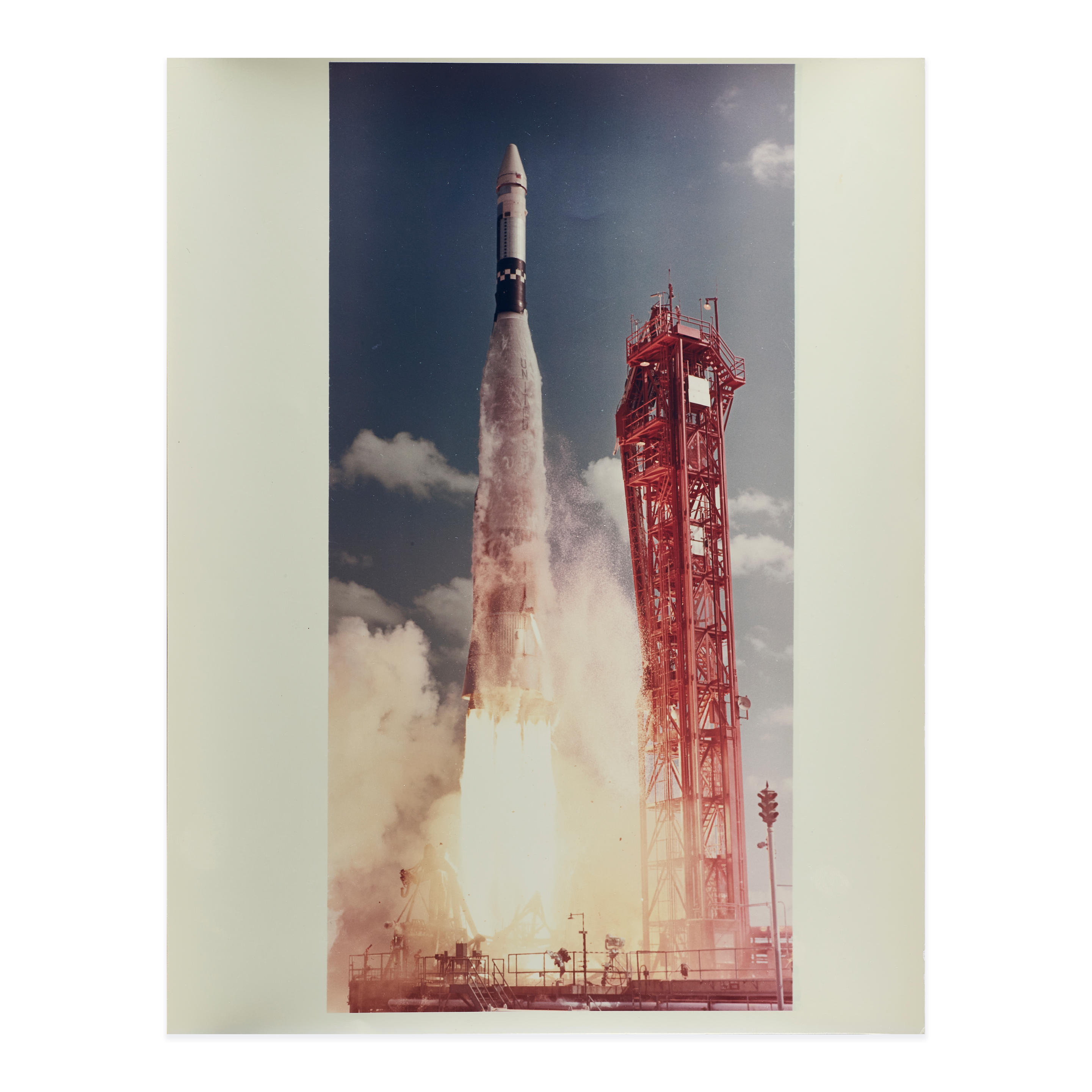 Appraisal: EARLY APOLLO MERCURY GEMINI LARGE-FORMAT LAUNCH PHOTOGRAPHS Group of vintage