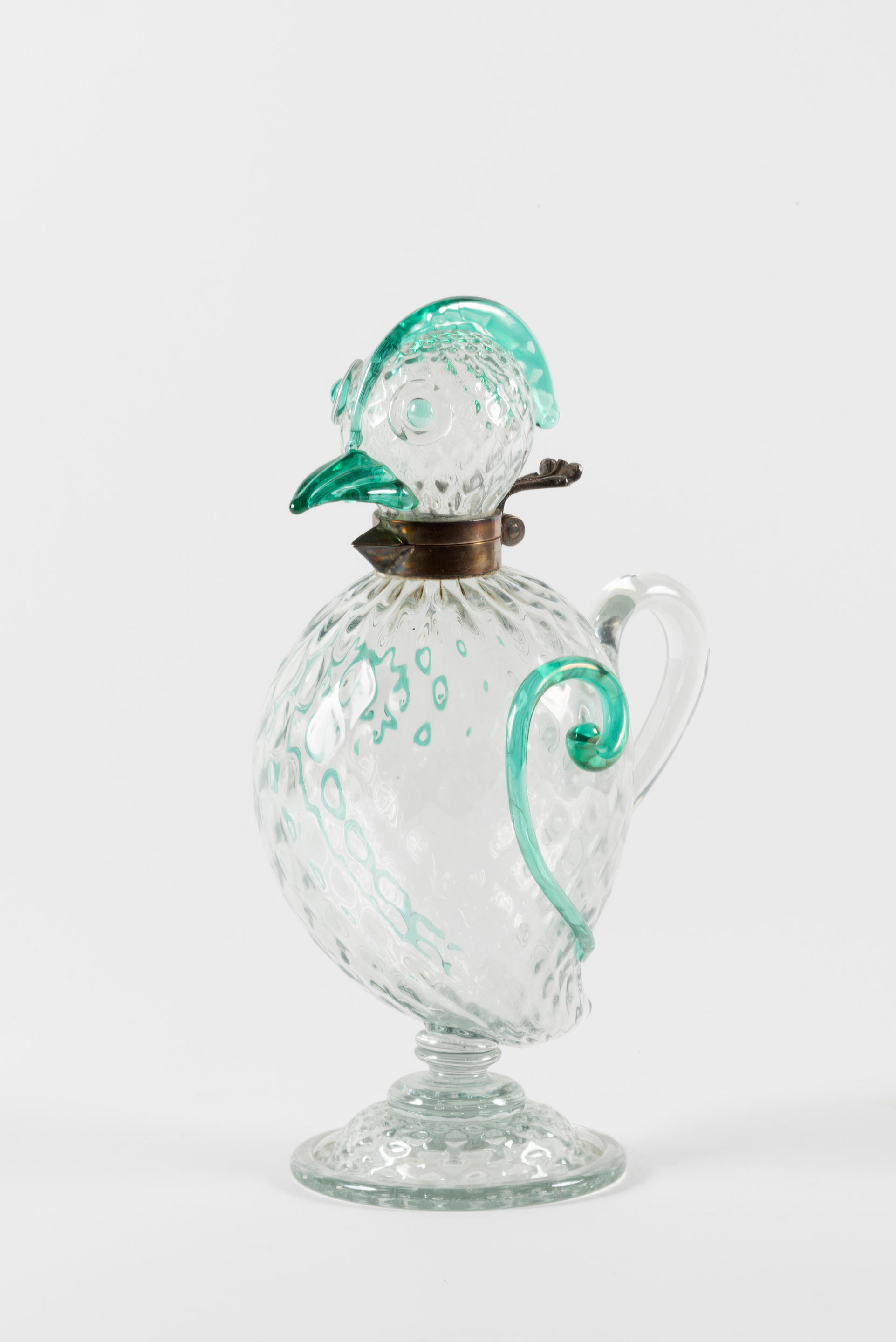 Appraisal: CARAFE OISEAU EN CRISTAL DE MURANO CIRCA Le corps est