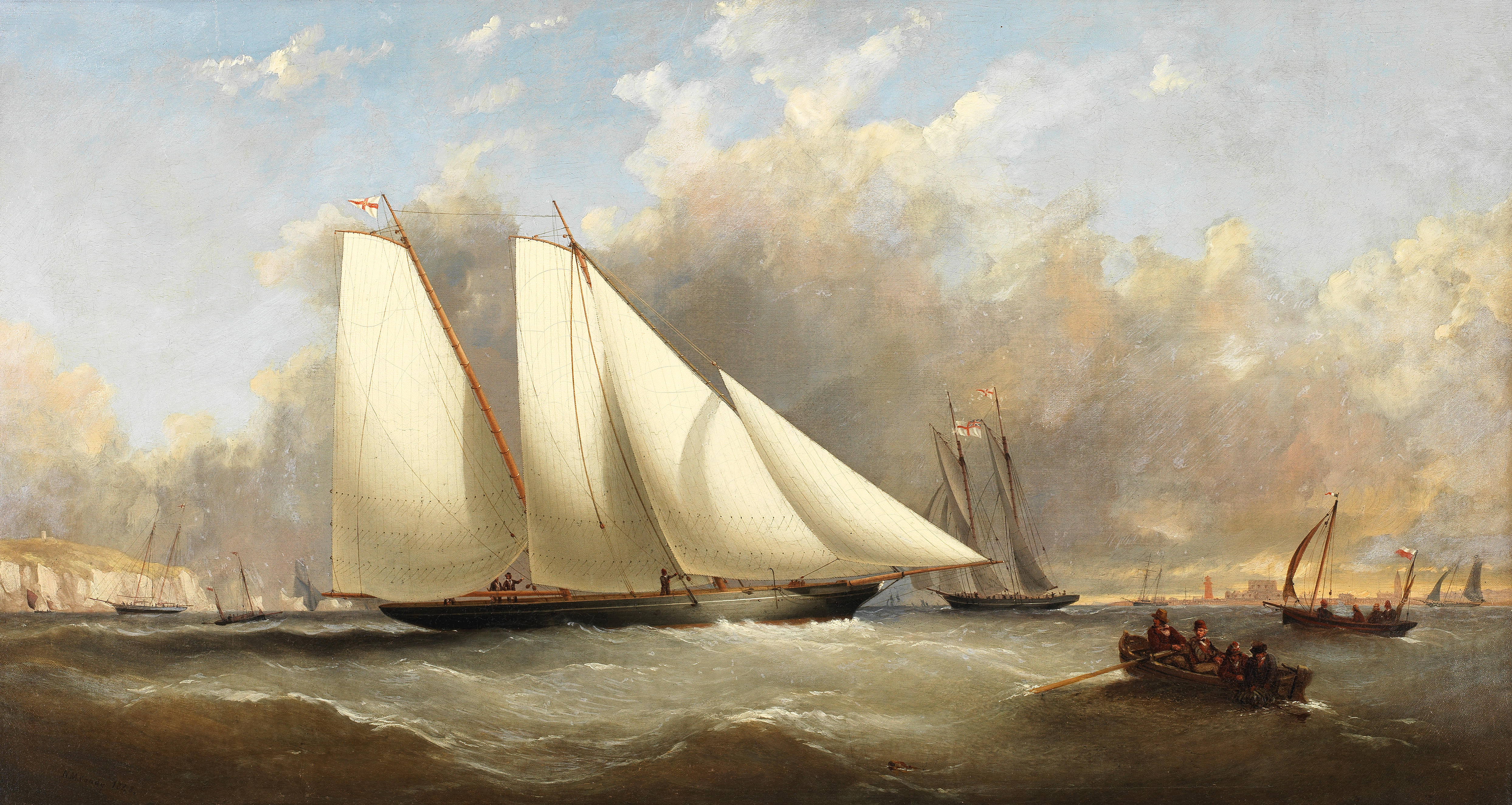 Appraisal: NICHOLAS MATTHEW CONDY BRITISH - Two big schooners of the