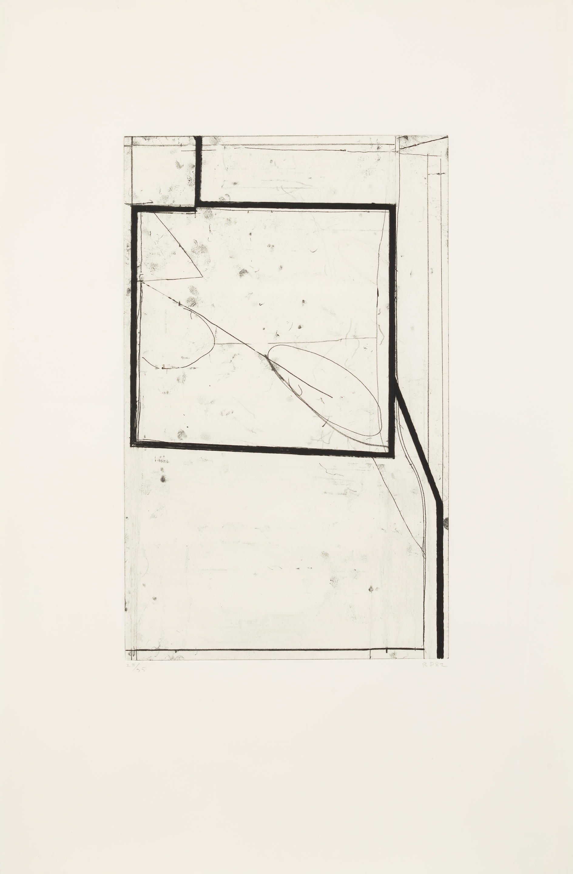 Appraisal: RICHARD DIEBENKORN - Two Way Soft ground etching with drypoint