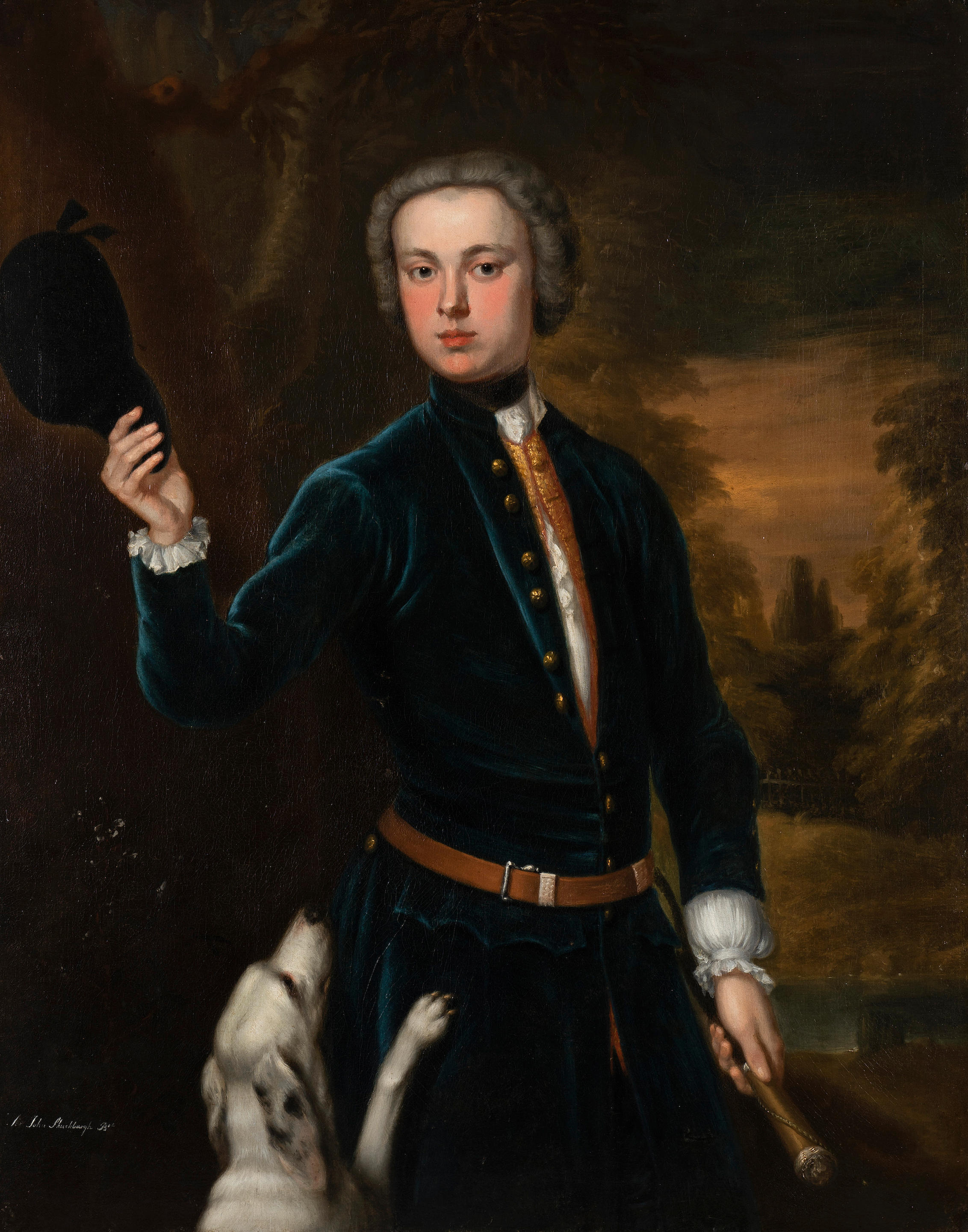 Appraisal: ENOCH SEEMAN DANZIG CIRCA - LONDON Portrait of Sir John