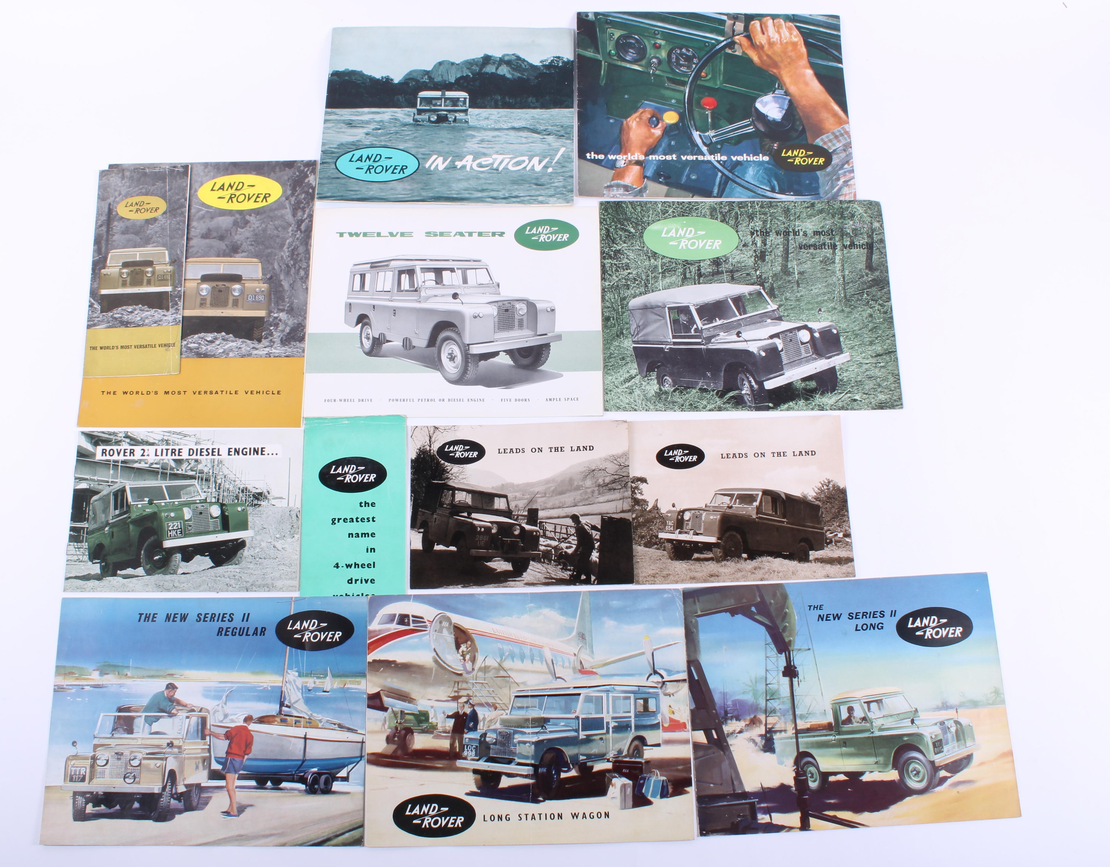 Appraisal: ROVER - ASSORTED LAND ROVER SALES BROCHURES AND EPHEMERA -