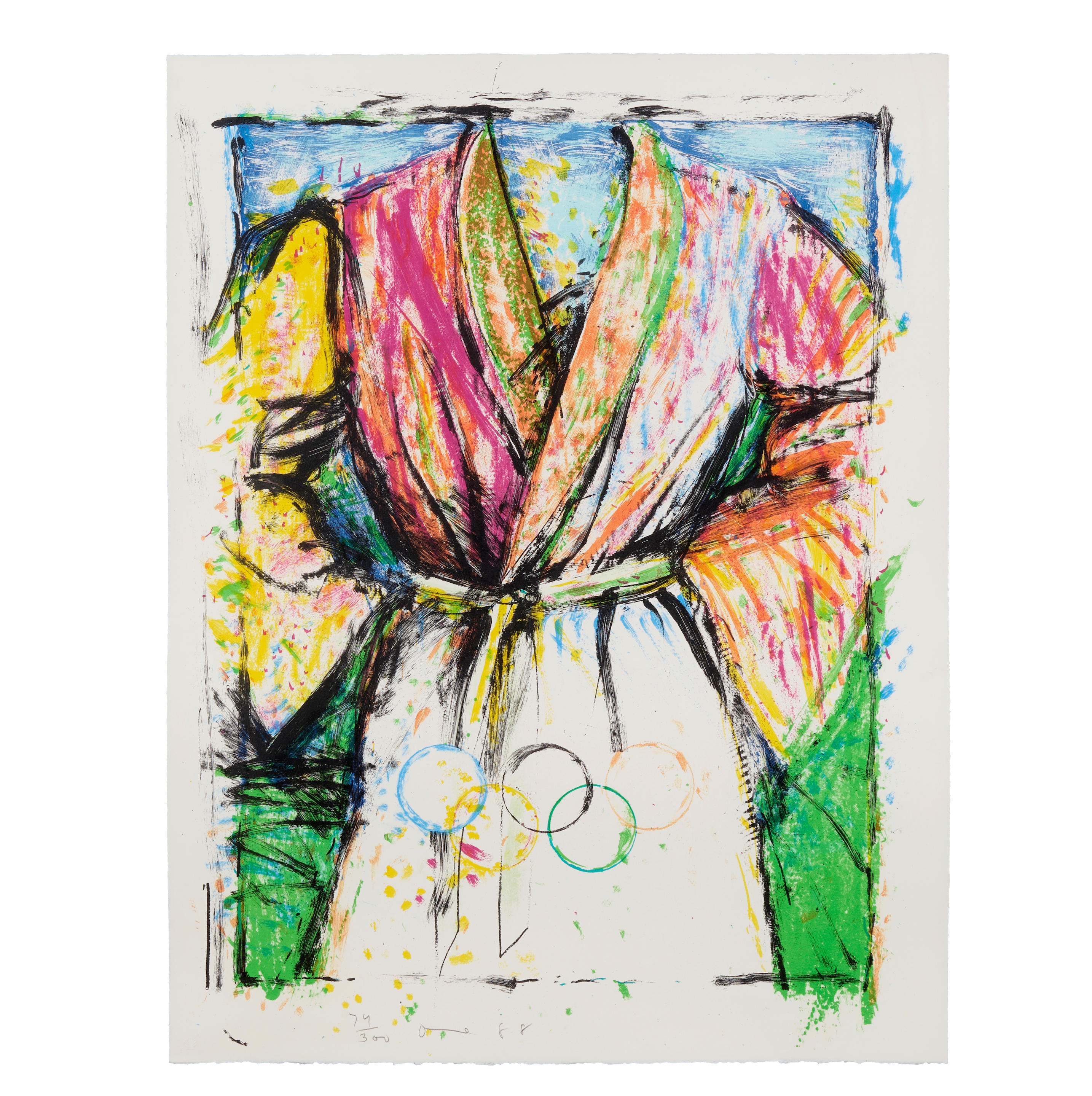 Appraisal: JIM DINE BORN Olympic Robe from Games of the XXIVth