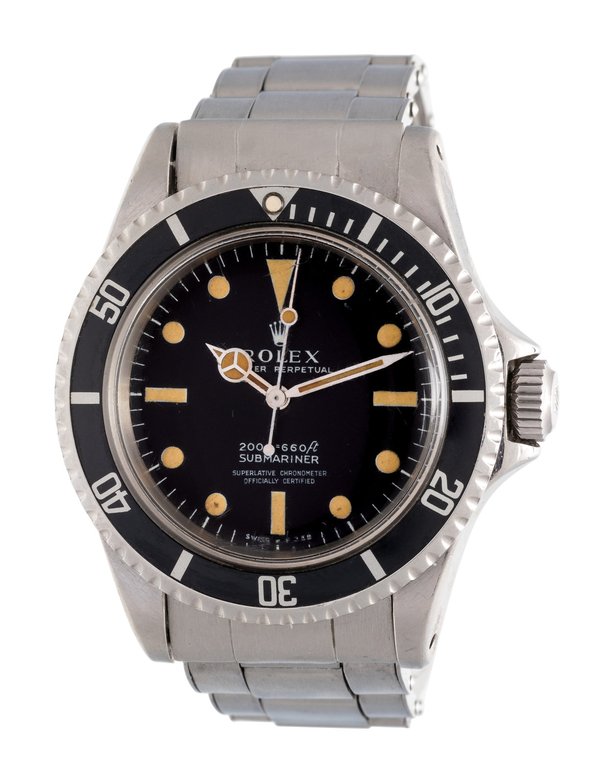 Appraisal: ROLEX REF STAINLESS STEEL 'SUBMARINER' WRISTWATCH CIRCA mm case diameter