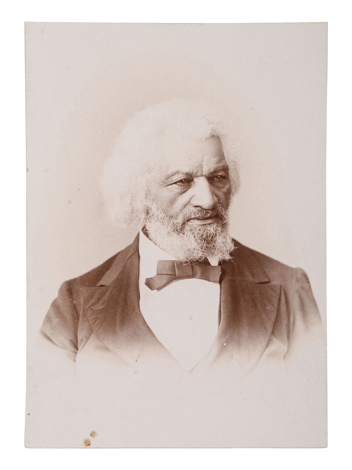 Appraisal: DOUGLASS Frederick - BOURDON DENIS attrib Albumen photograph of Frederick