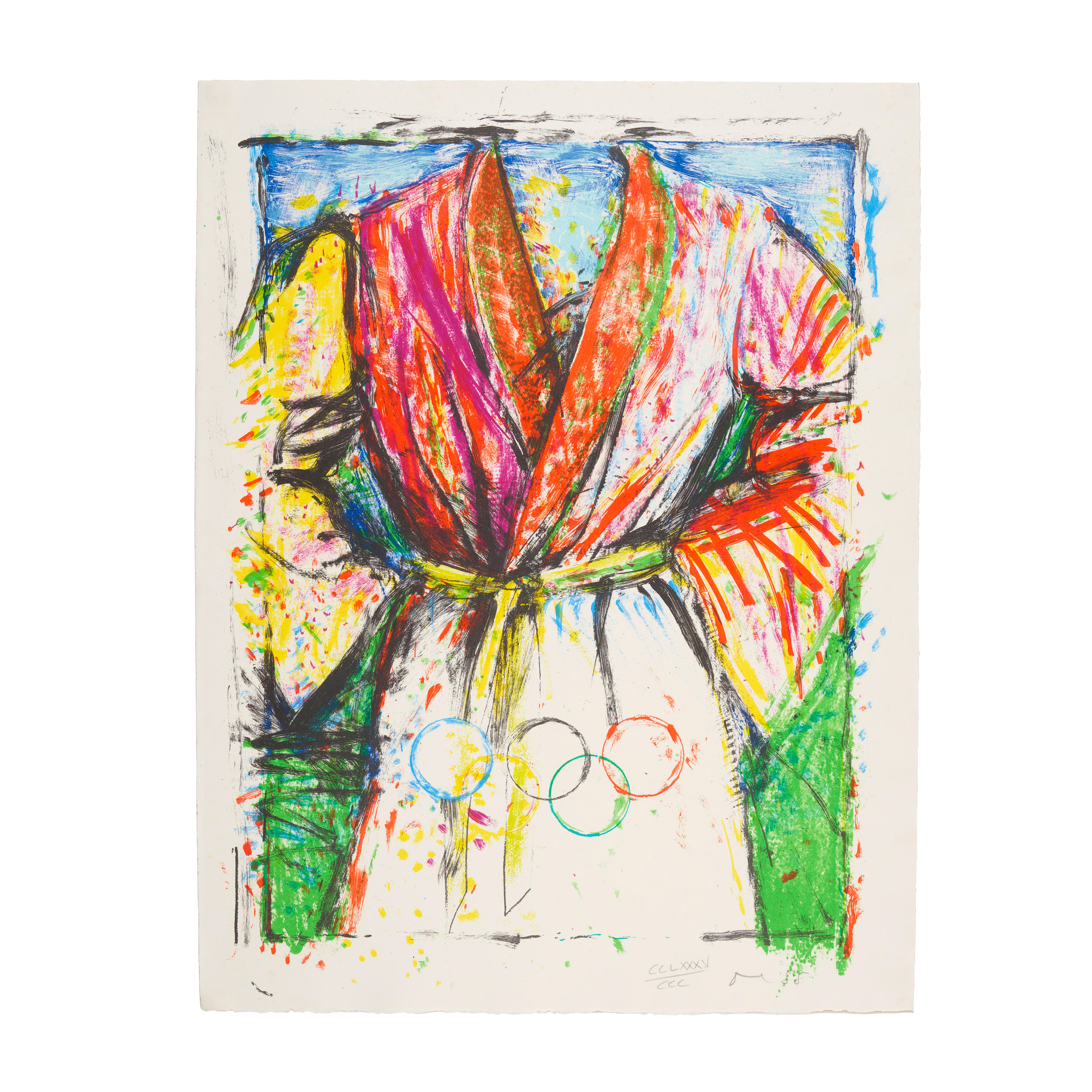 Appraisal: JIM DINE BORN Olympic Robe from Games of the XXIVth