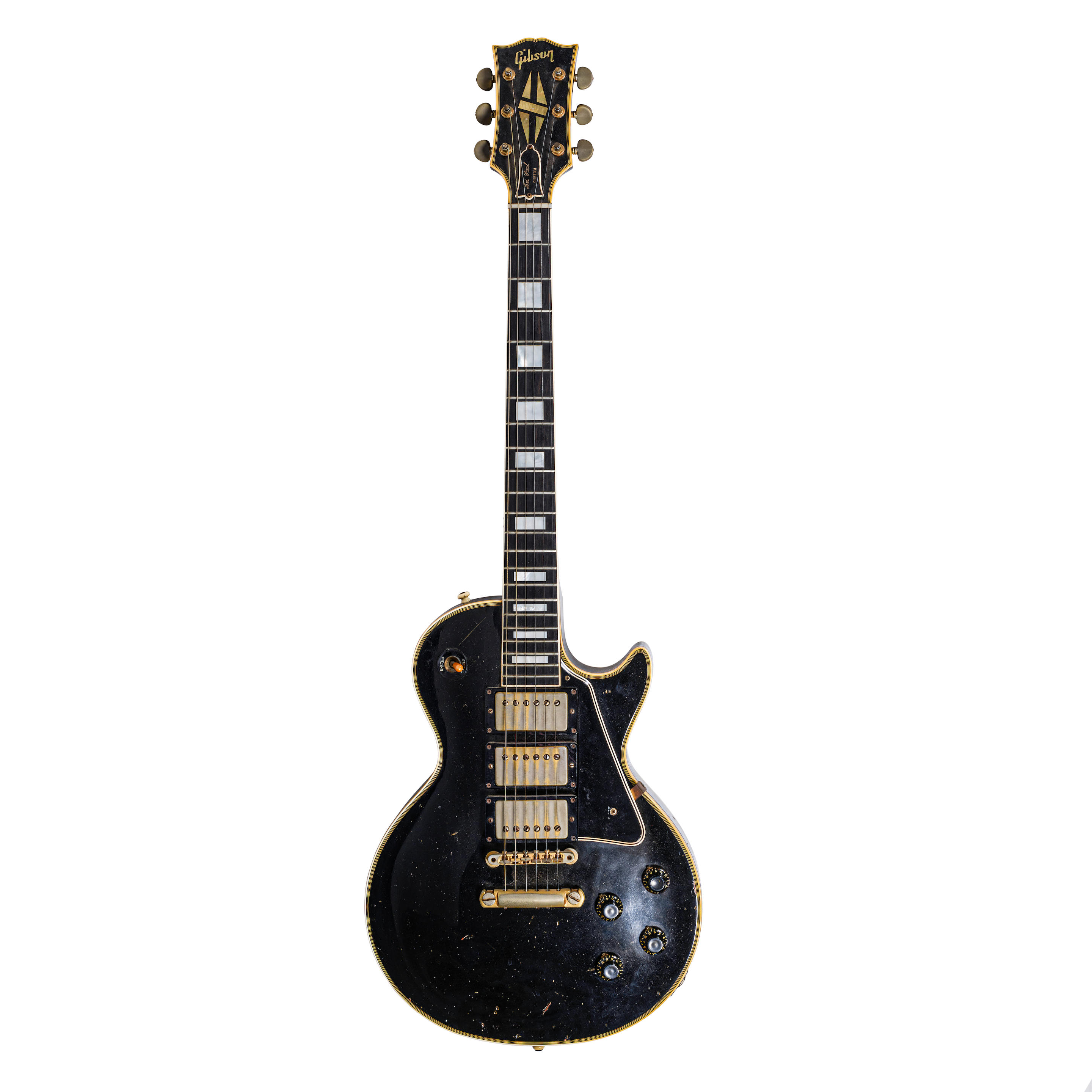 Appraisal: A GIBSON CUSTOM LES PAUL BLACK BEAUTY ELECTRIC GUITAR OWNED