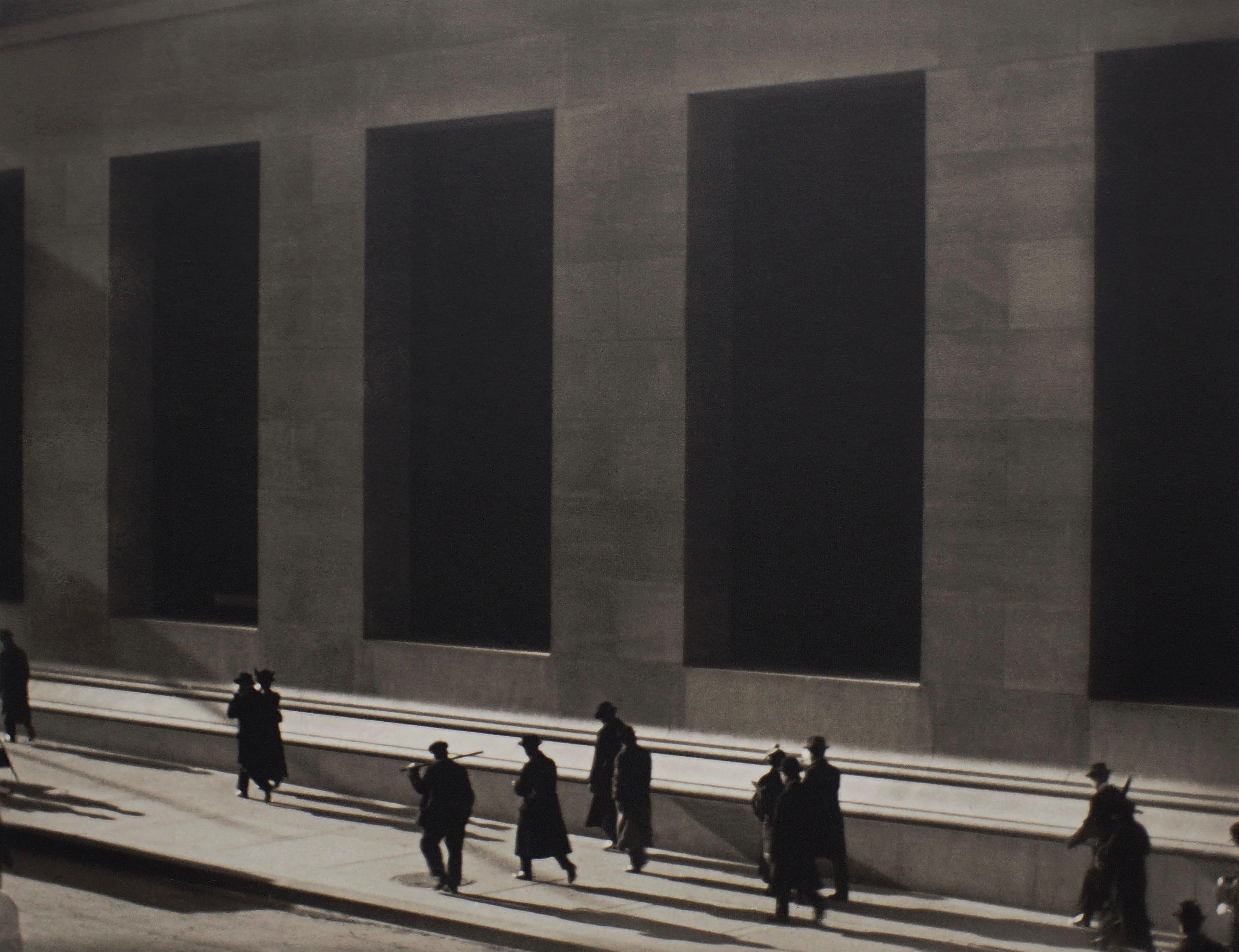 Appraisal: PAUL STRAND - Wall Street New York Platinum print printed