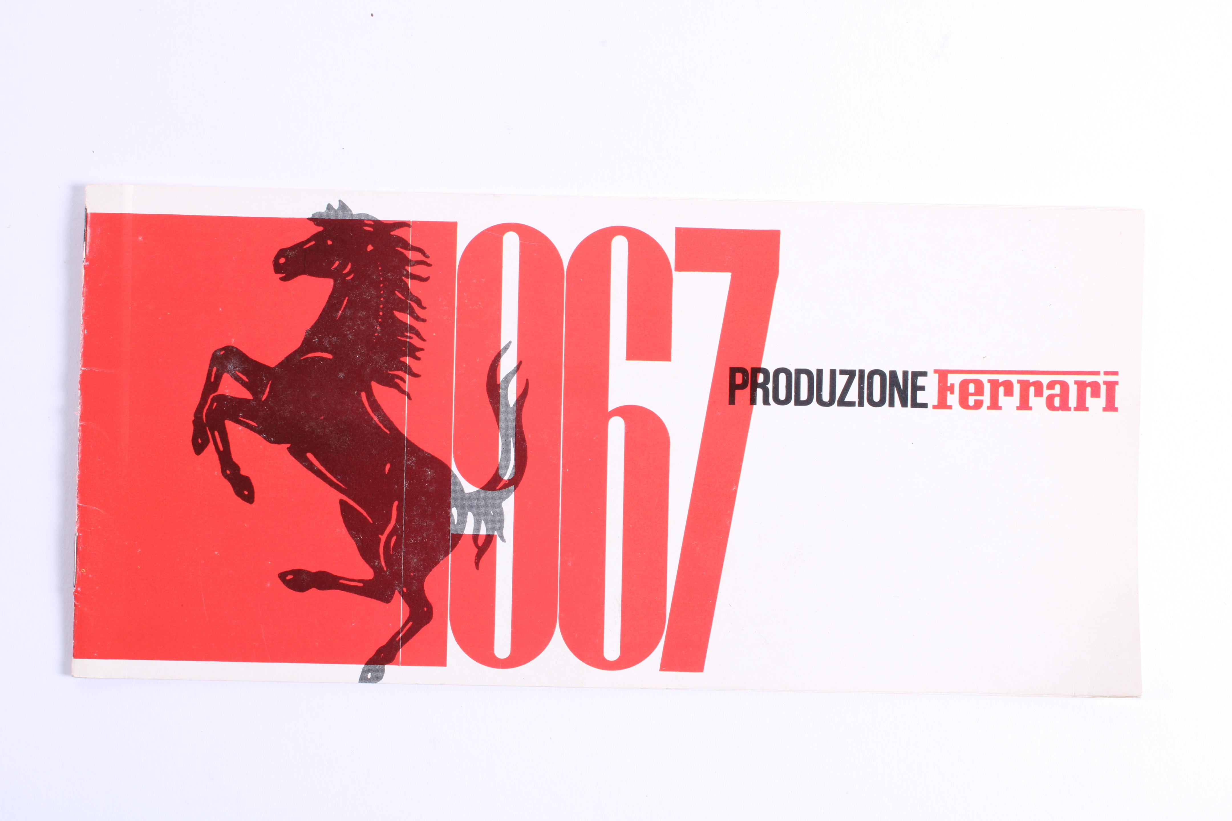 Appraisal: FERRARI - 'PRODUZIONE' A FULL-RANGE SLIM CATALOGUE FOR printed black