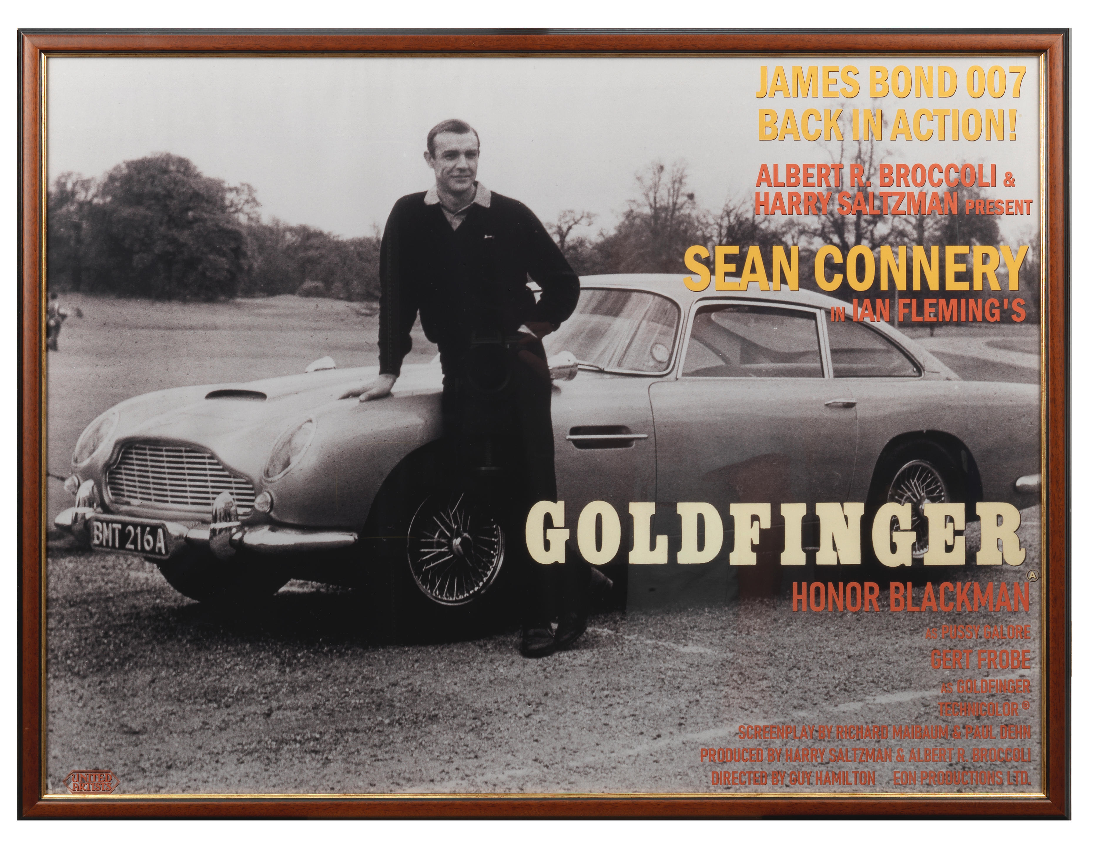 Appraisal: AN UNUSUAL GOLDFINGER FILM POSTER DEPICTING JAMES BOND WITH THE