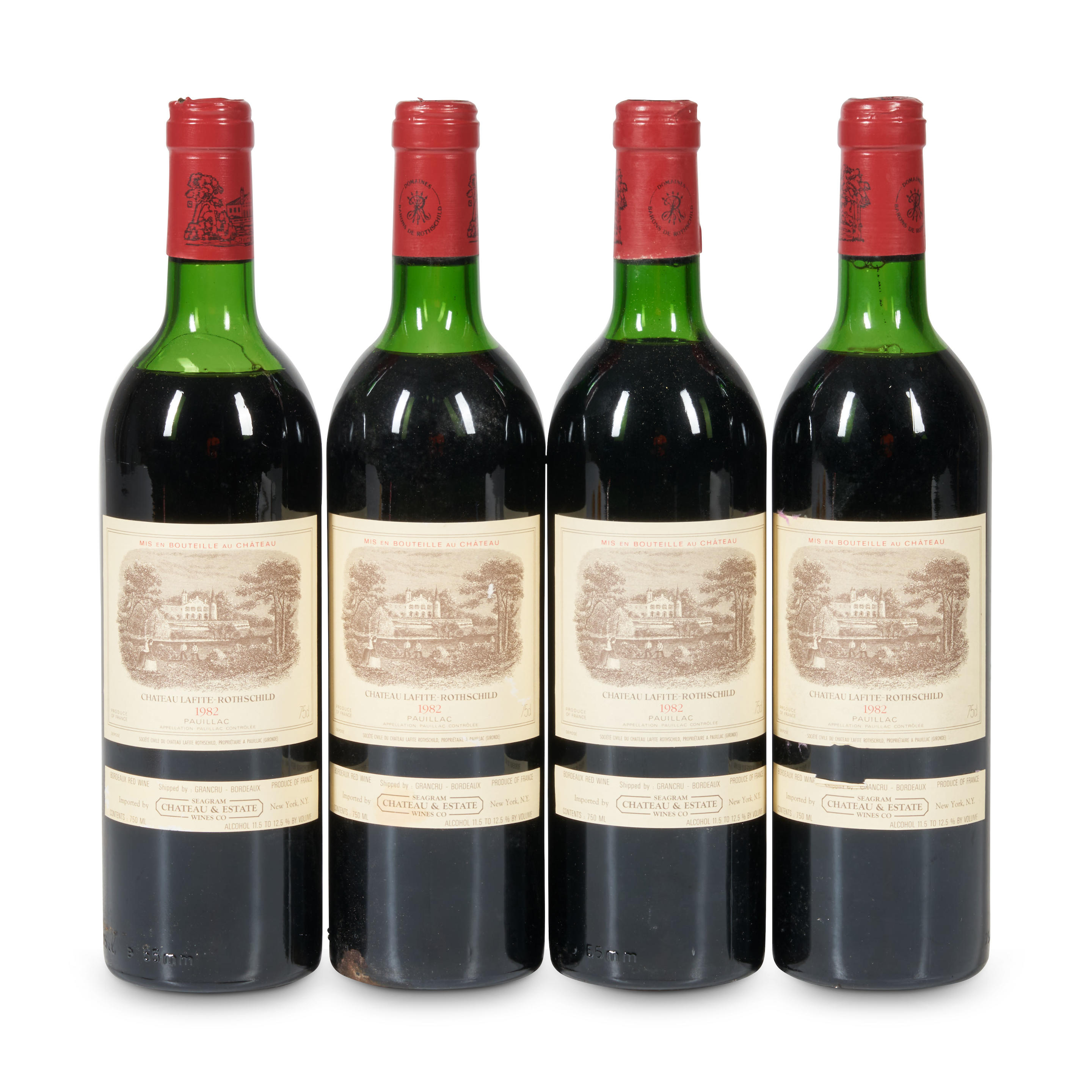 Appraisal: CHATEAU LAFITE ROTHSCHILD BOTTLES Chateau Lafite Rothschild Pauillac er Cru