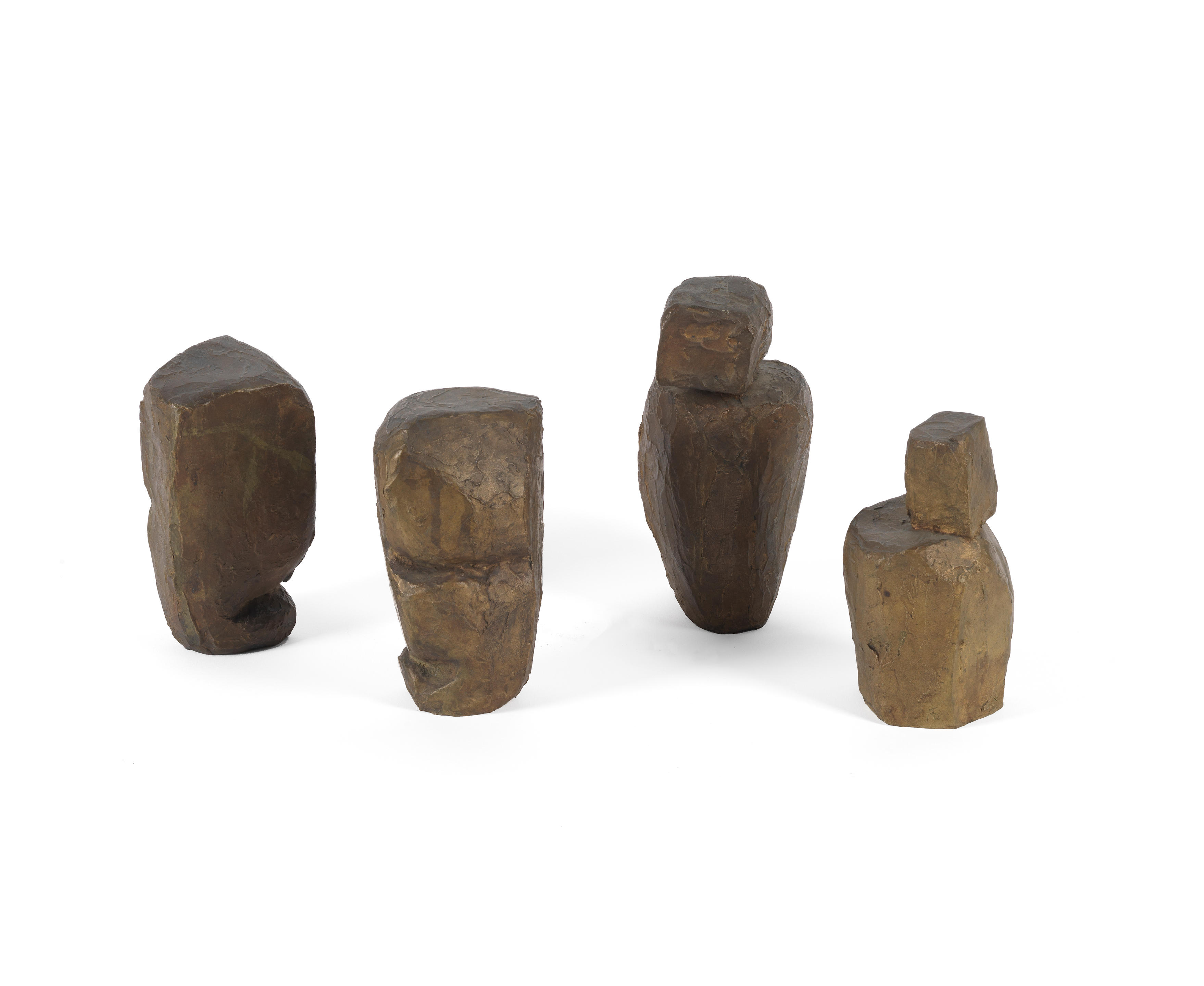 Appraisal: MAXIME ADAM-TESSIER FRENCH - A group of four bronzes including