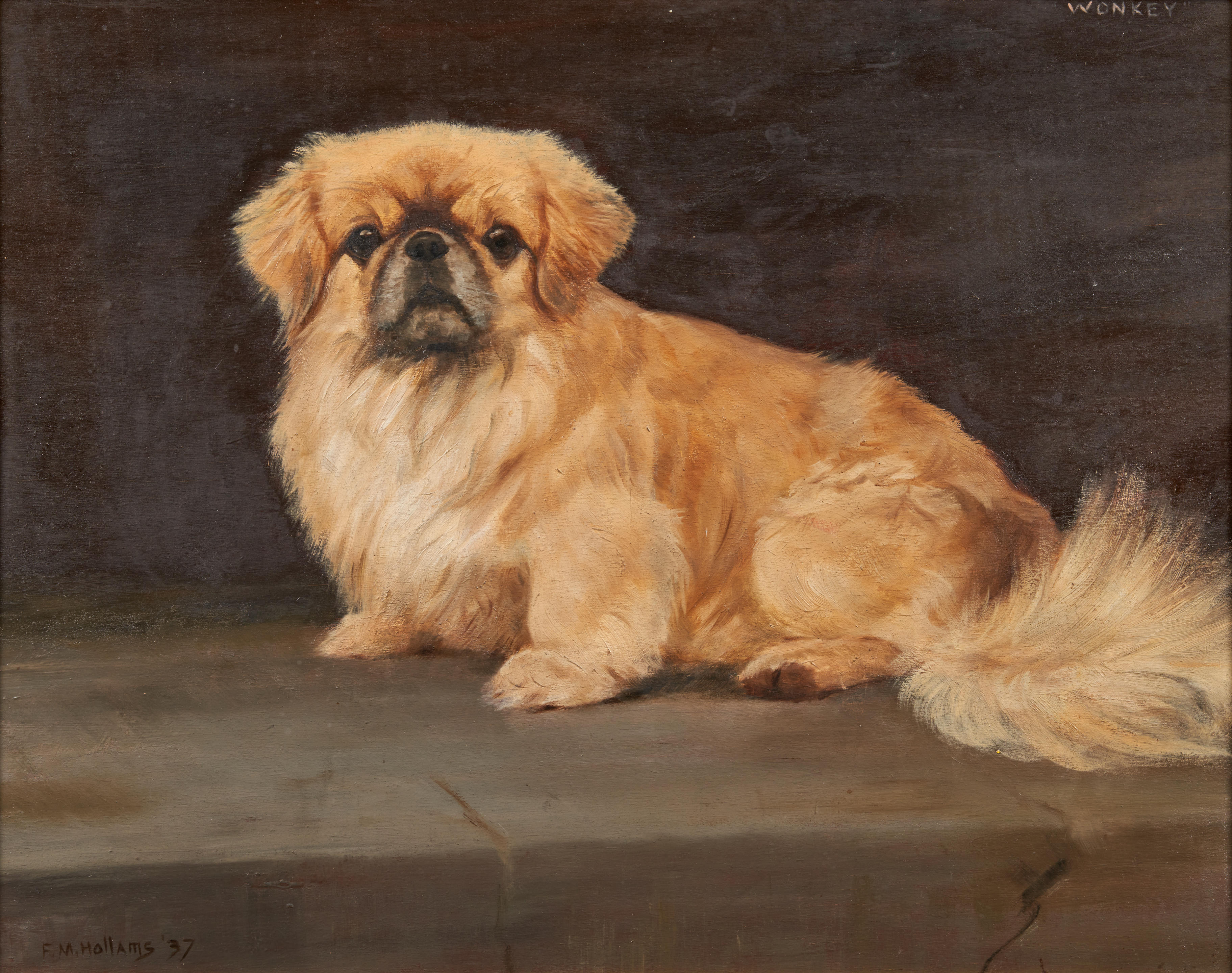 Appraisal: FRANCES MABEL HOLLAMS BRITISH - A Portrait of the Pekinese